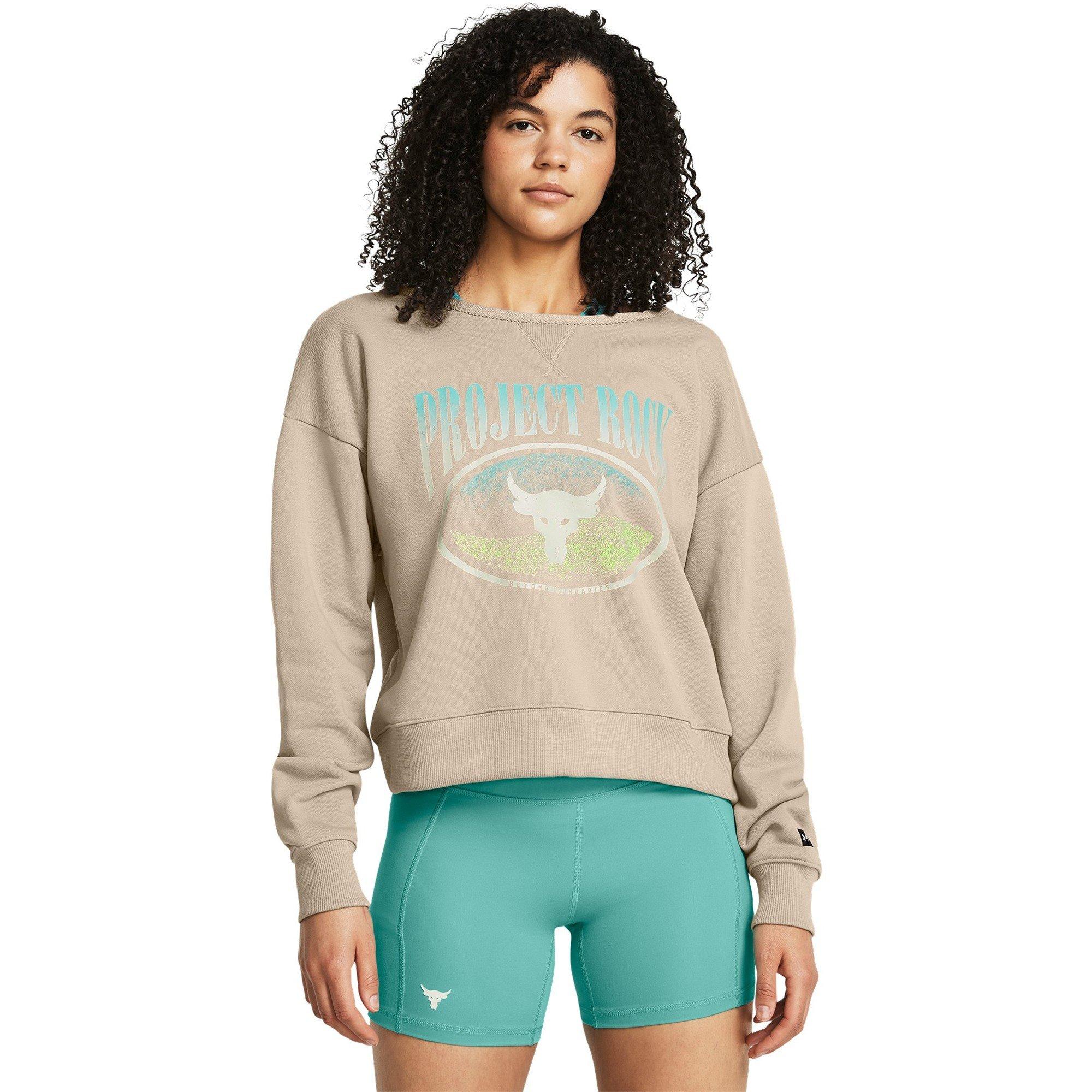 Brun - Under Armour - Under Armour Pjt Rck Hw Terry Ls Q1 Sweatshirt Womens - 3