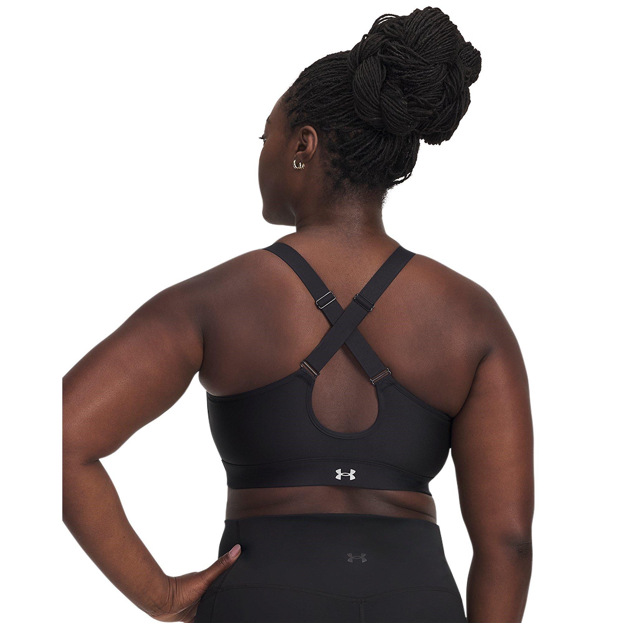 Black - Under Armour - Women's Zipped Medium Impact Sports Bra - 14