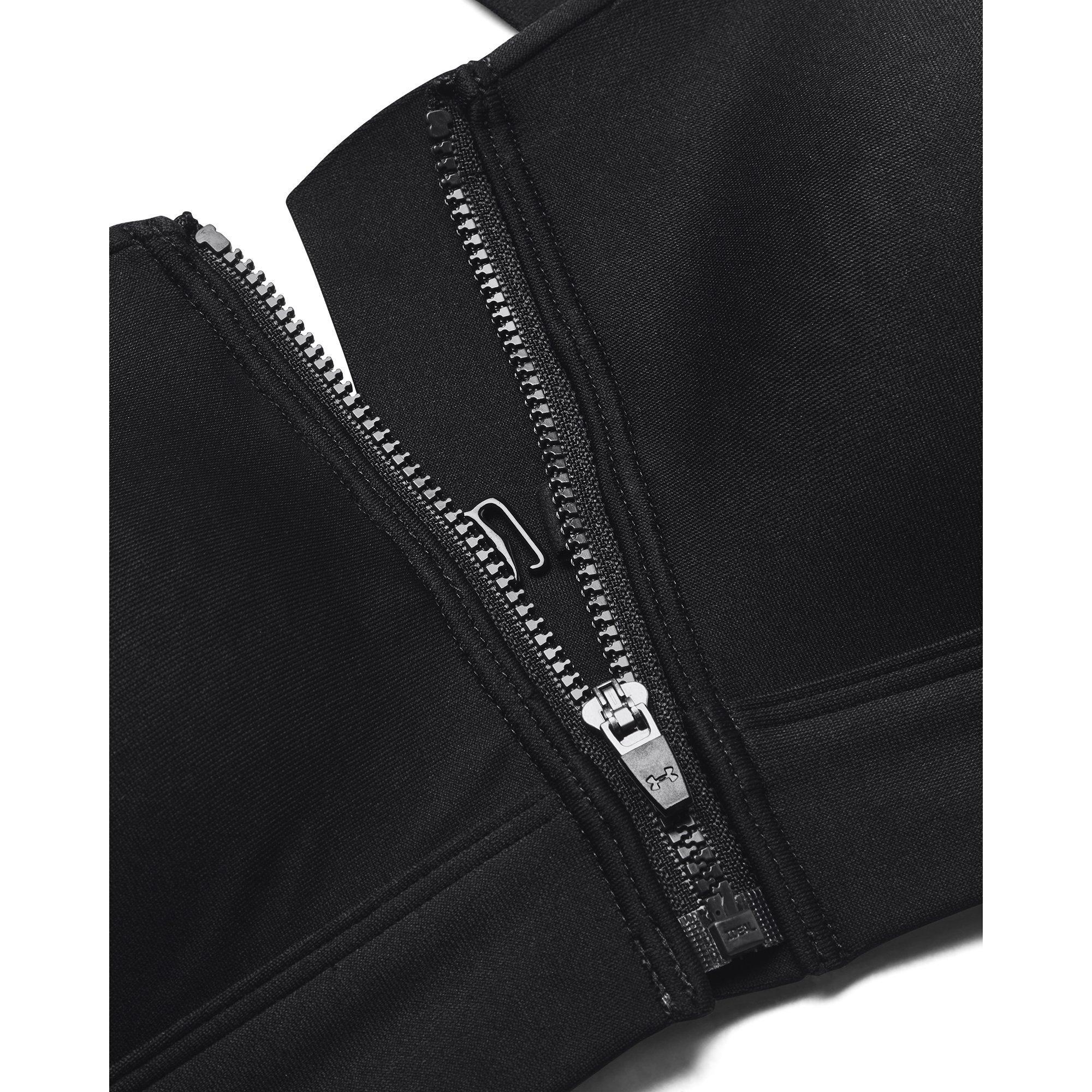 Black - Under Armour - Women's Zipped Medium Impact Sports Bra - 15
