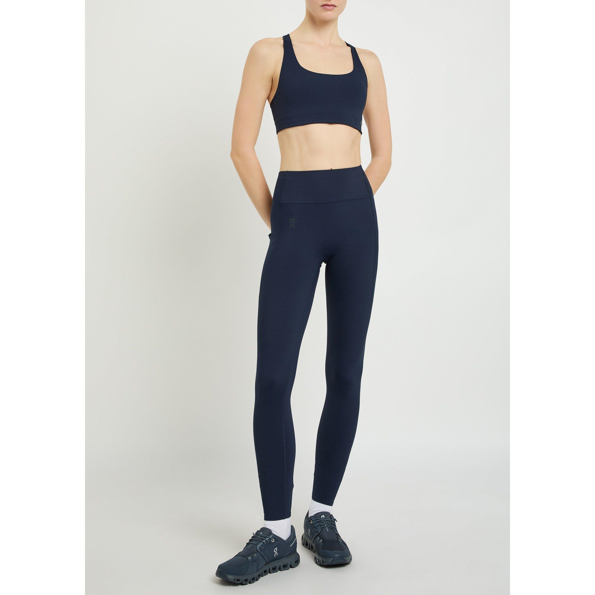 NAVY - On - Women's Studio High-Waisted Compression-Fit Performance Tights - 5