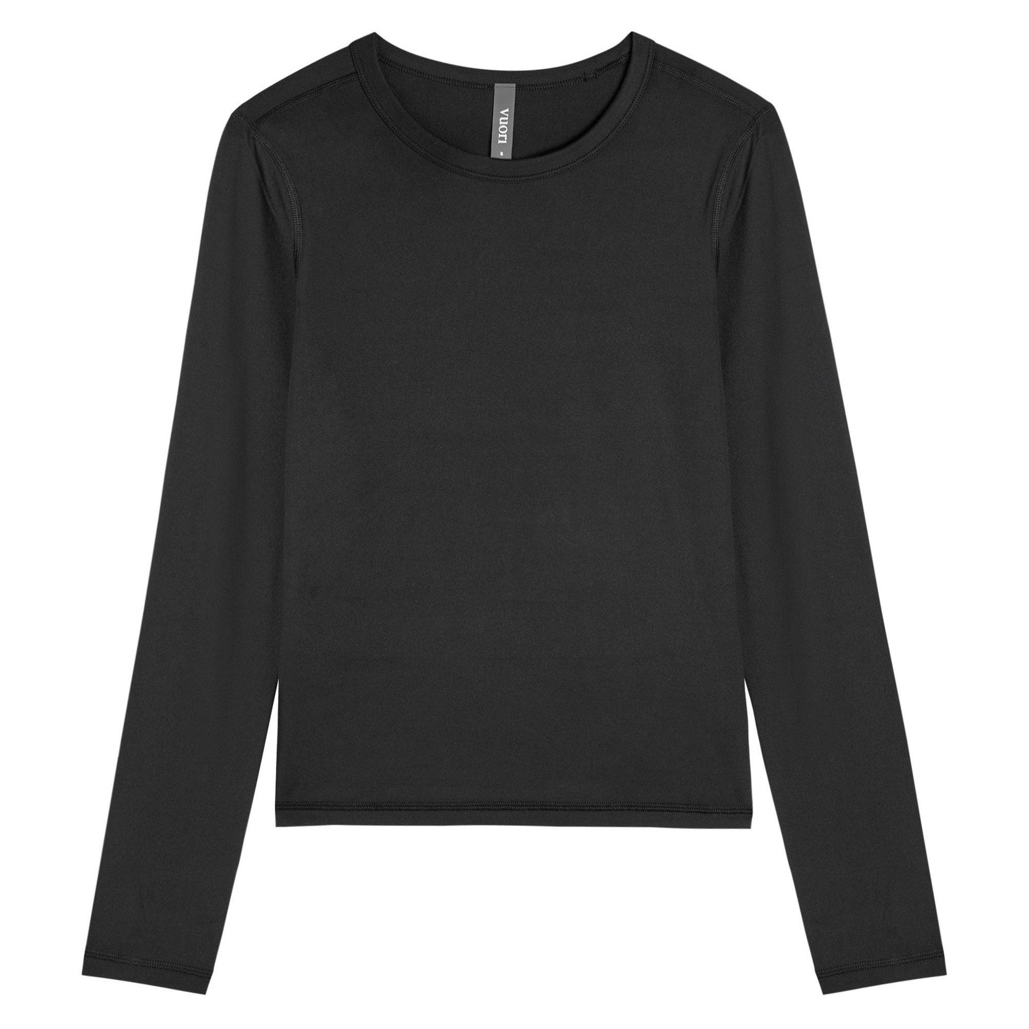 BLACK - Vuori - TS LS LUX CREW TEE