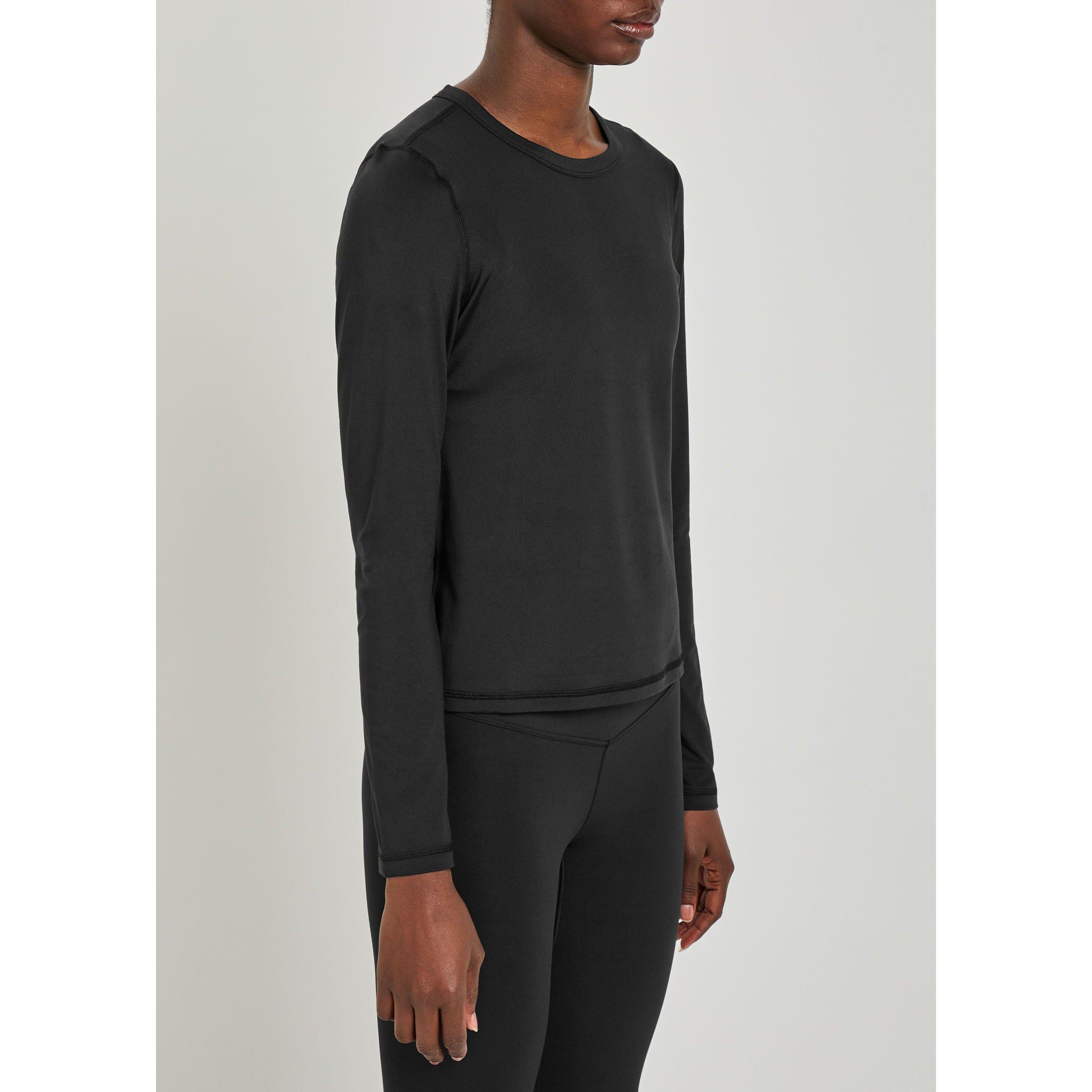 BLACK - Vuori - Women's Lux Long-Sleeve Crew-Neck T-Shirt - 2