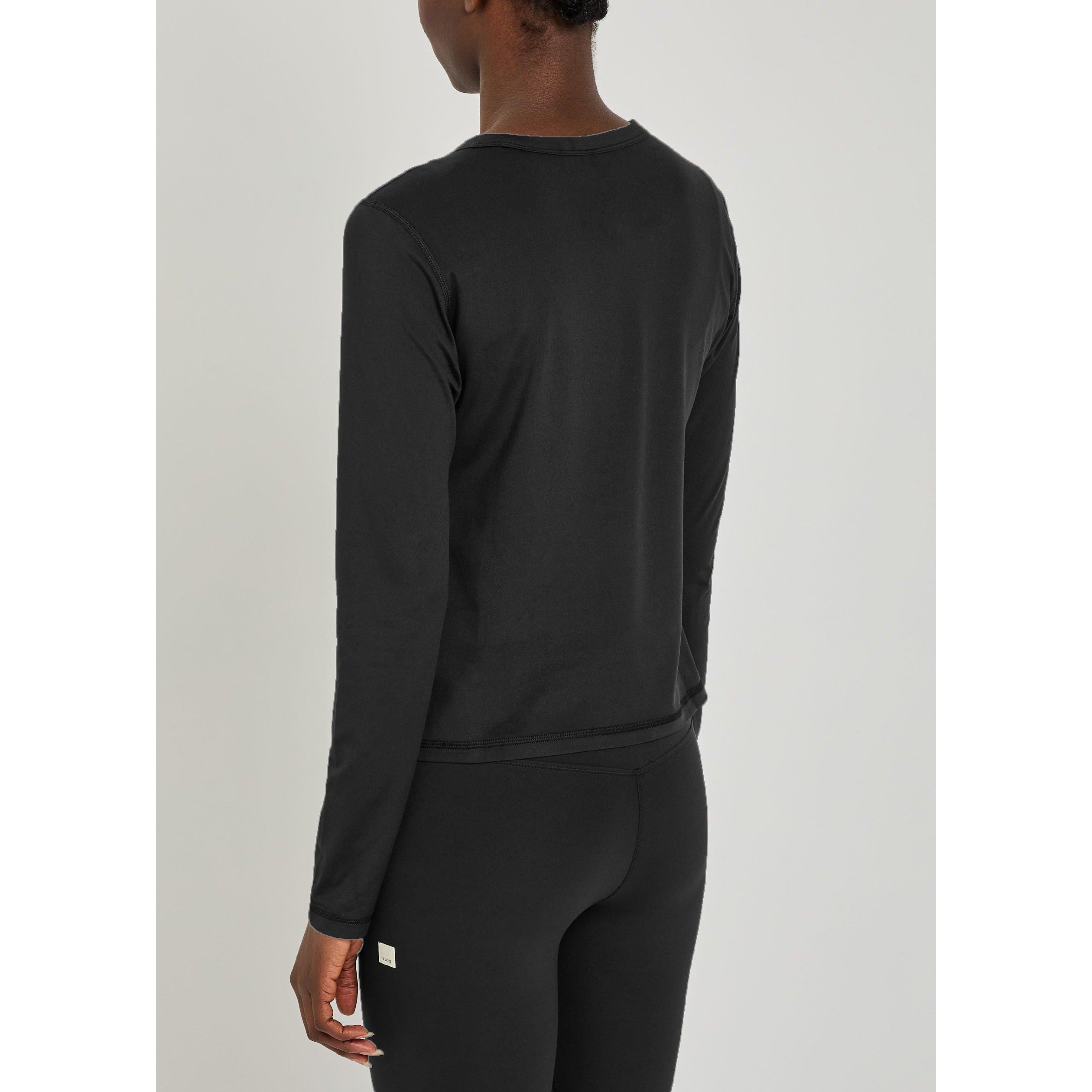 BLACK - Vuori - Women's Lux Long-Sleeve Crew-Neck T-Shirt - 3
