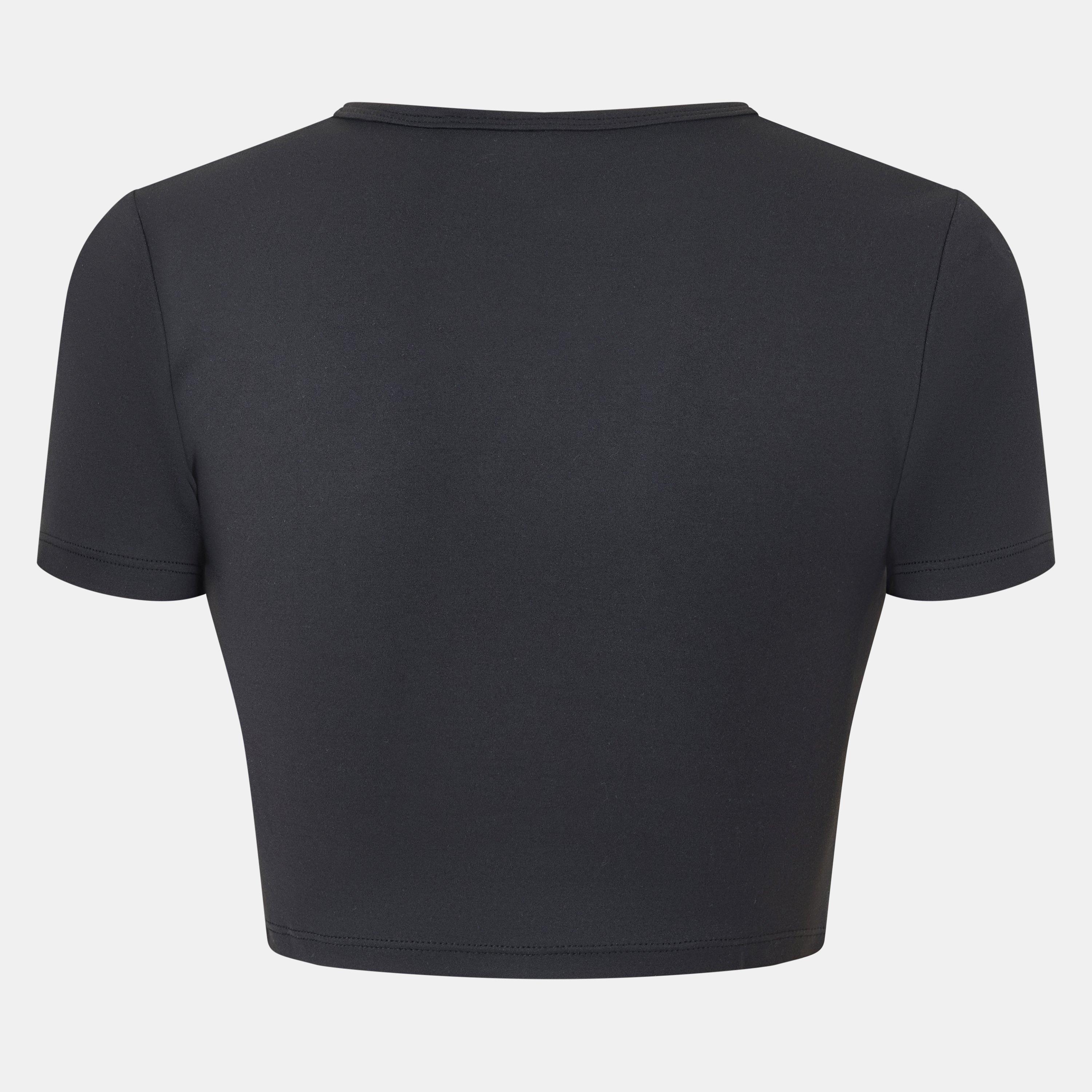 Crna - USA Pro - Sophie Habboo Cropped Short-Sleeve Performance Gym Top - 2