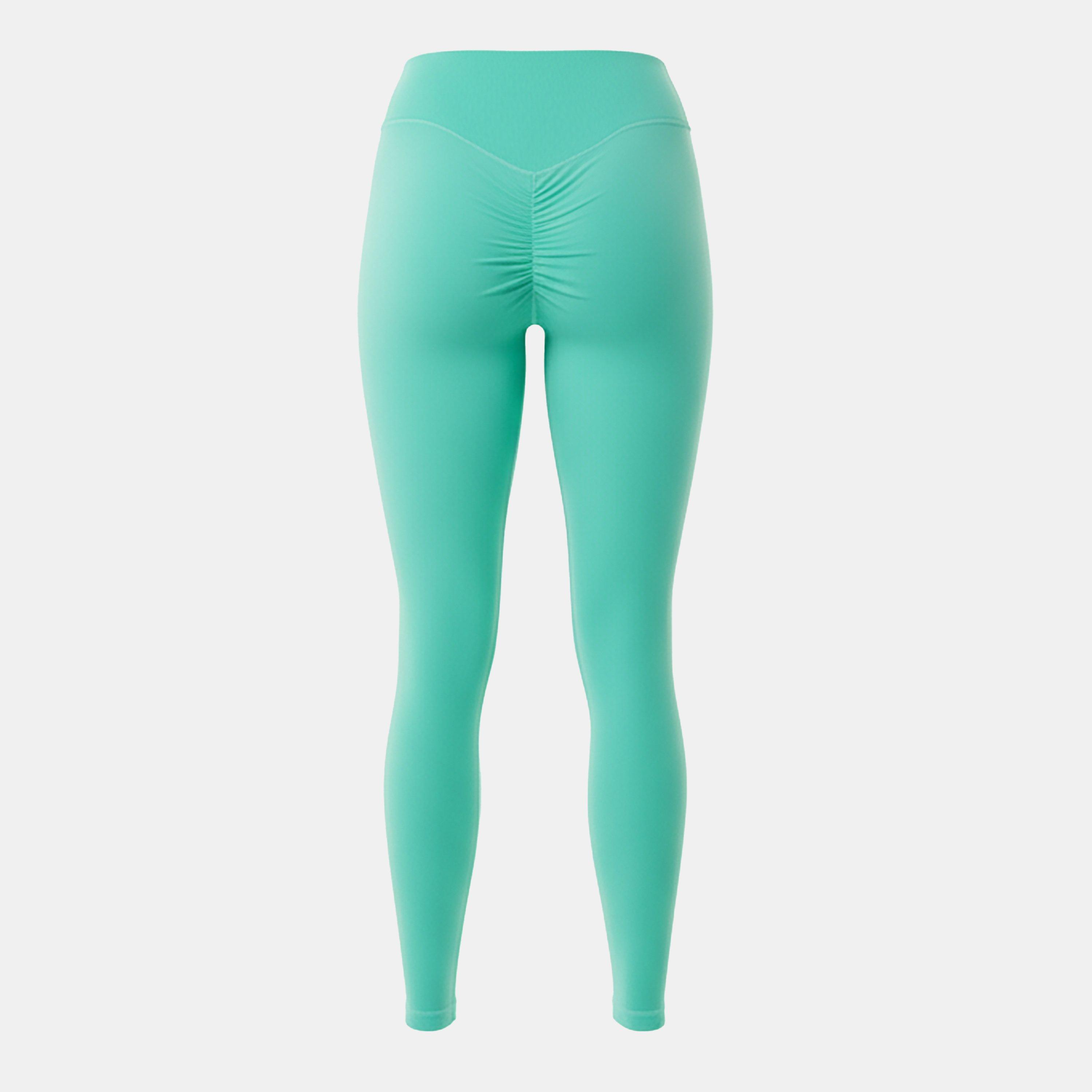 Mørkegrøn - USA Pro - Sophie Habboo Ruched Gym Leggings - 2