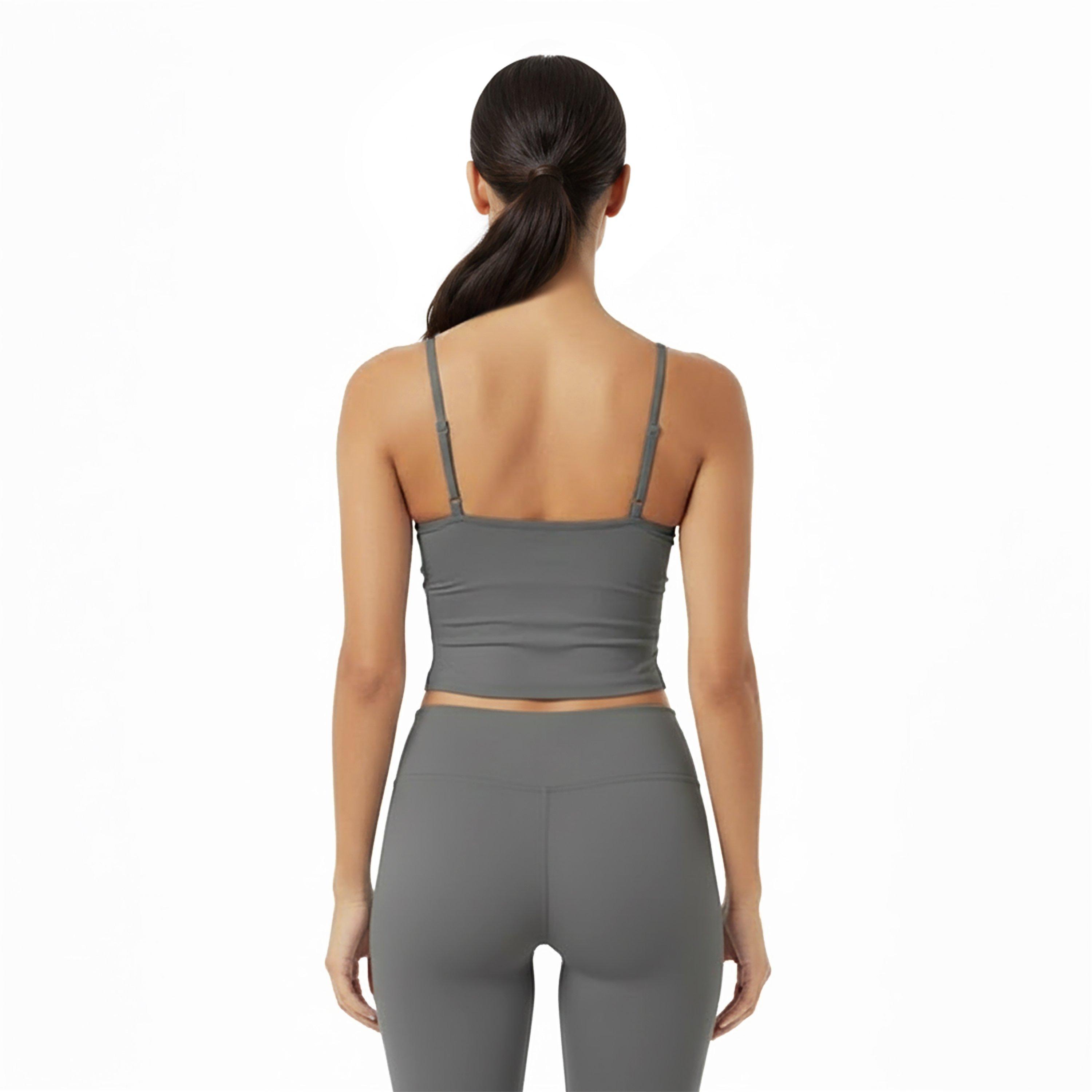 Gris tiburón - USA Pro - Sophie Habboo 2-in-1 Performance Gym Vest - 4