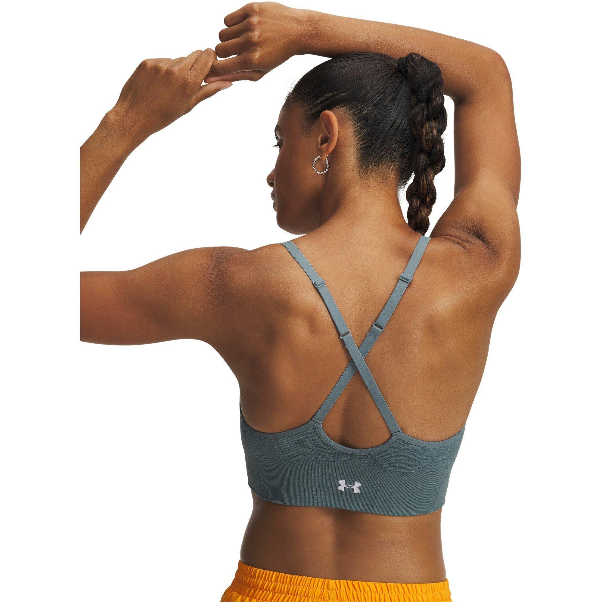Blue - Under Armour - Women's Vanish Seamless Low Impact Sports Bra - 4