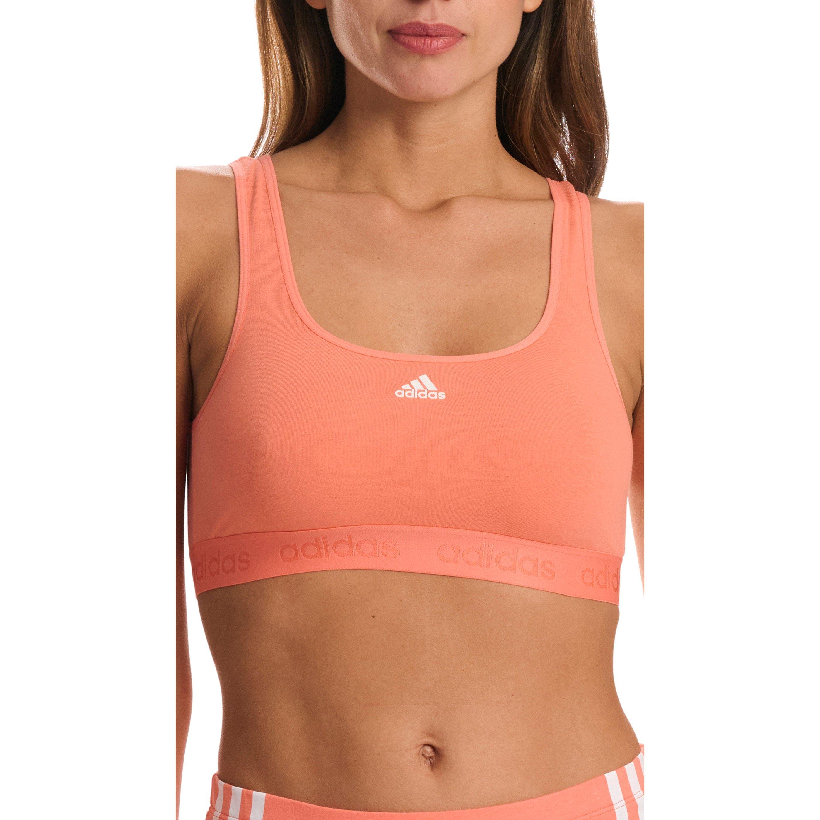 Coral - adidas - Active Comfort Cotton Bralette - 2