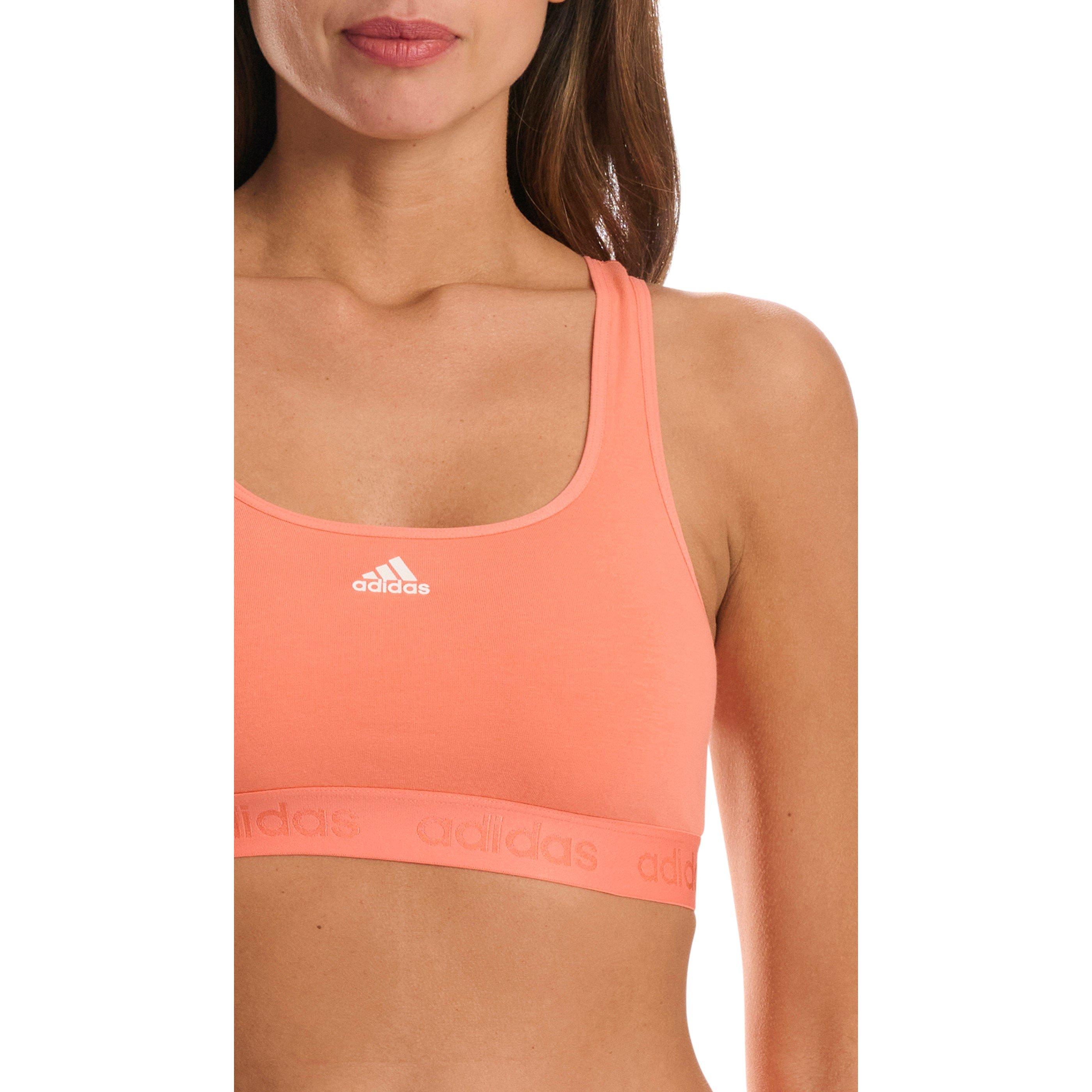 Coral - adidas - Active Comfort Cotton Bralette - 5