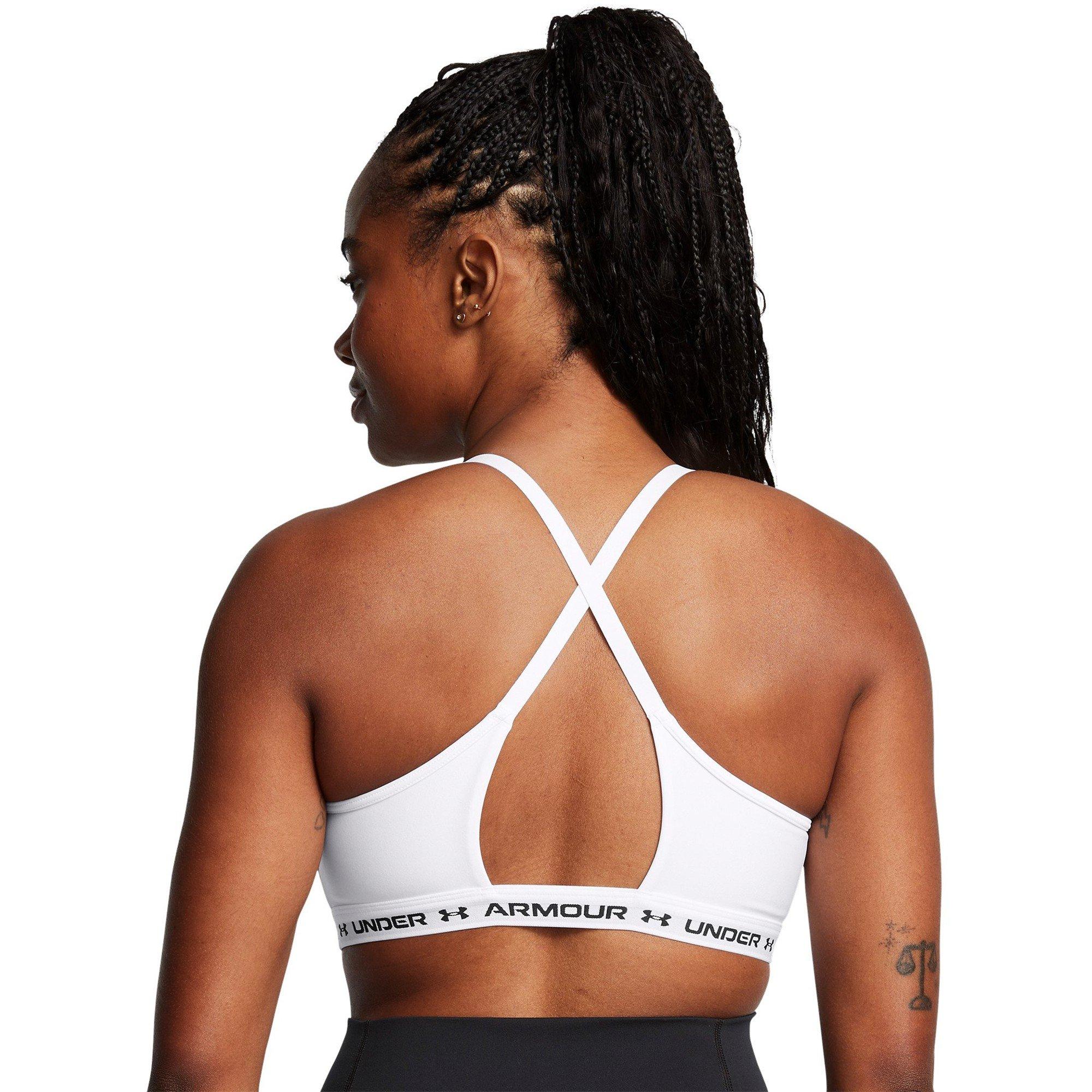 White - Under Armour - UA Crossback Low Bra Ld99 - 8