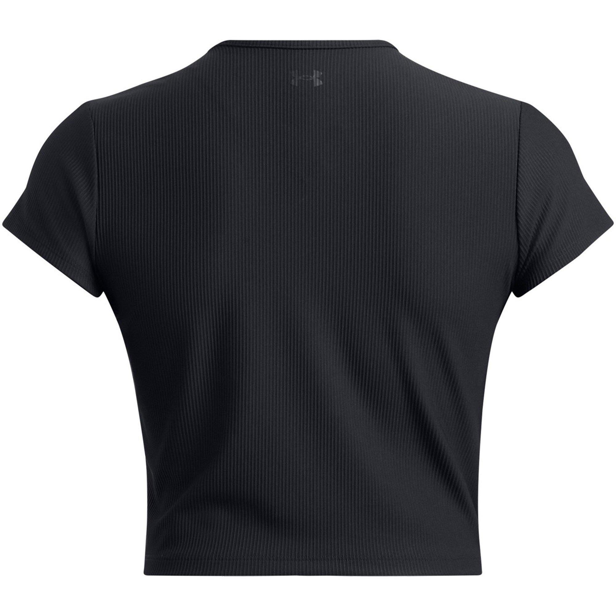 Crna - Under Armour - Women's Meridian Rib Baby T-Shirt - 2
