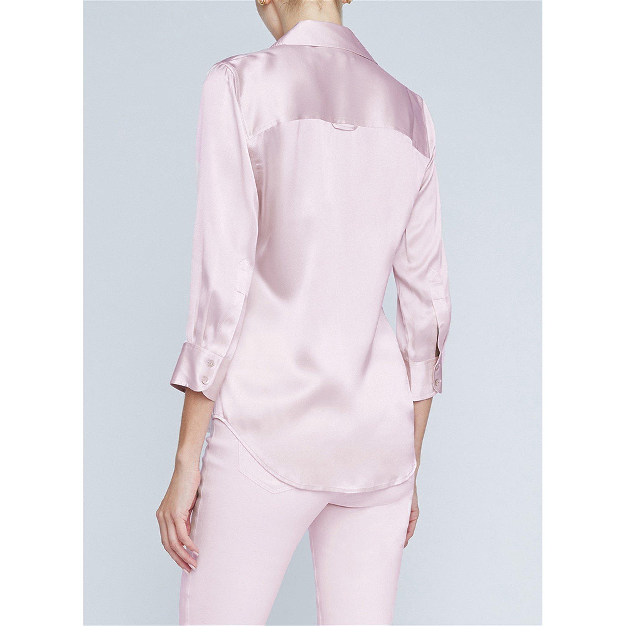 Lilac Snow - LAgence - Dani Silk Blouse - 3