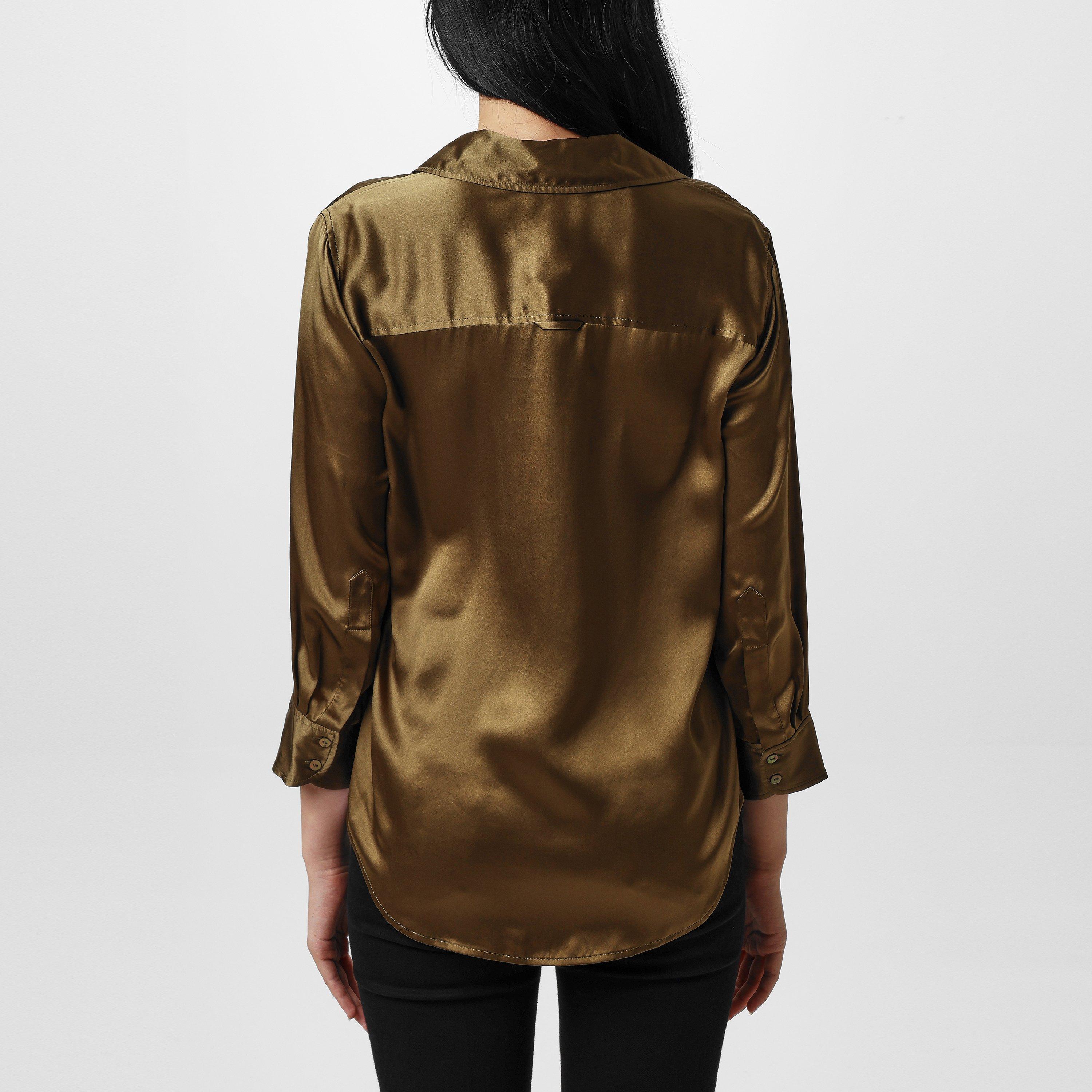Pine - LAgence - Dani Silk Blouse - 3