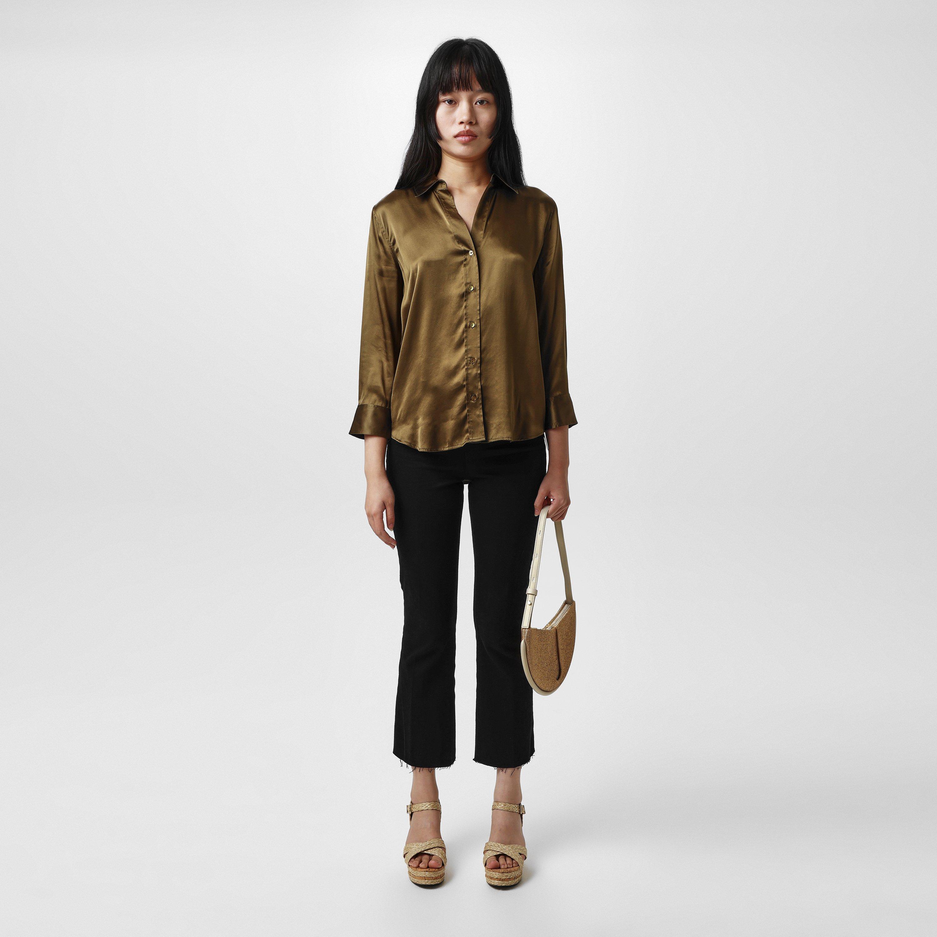 Pine - LAgence - Dani Silk Blouse - 4