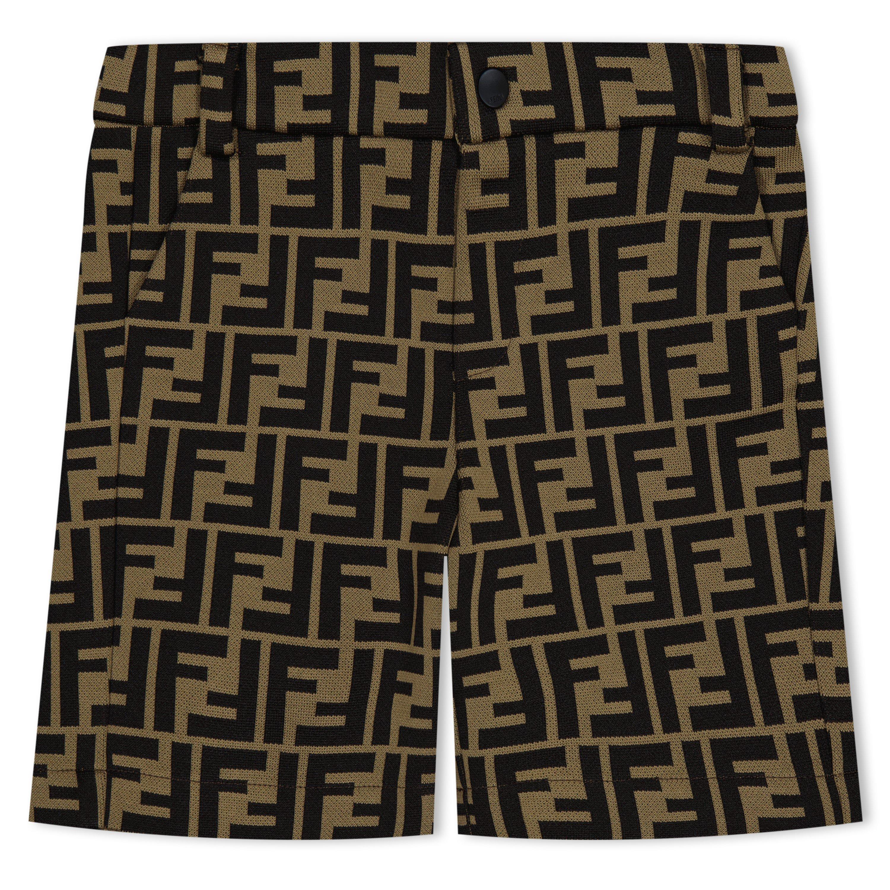 Brown F0E0X - Fendi - Ff Logo Joggers Infants - 1