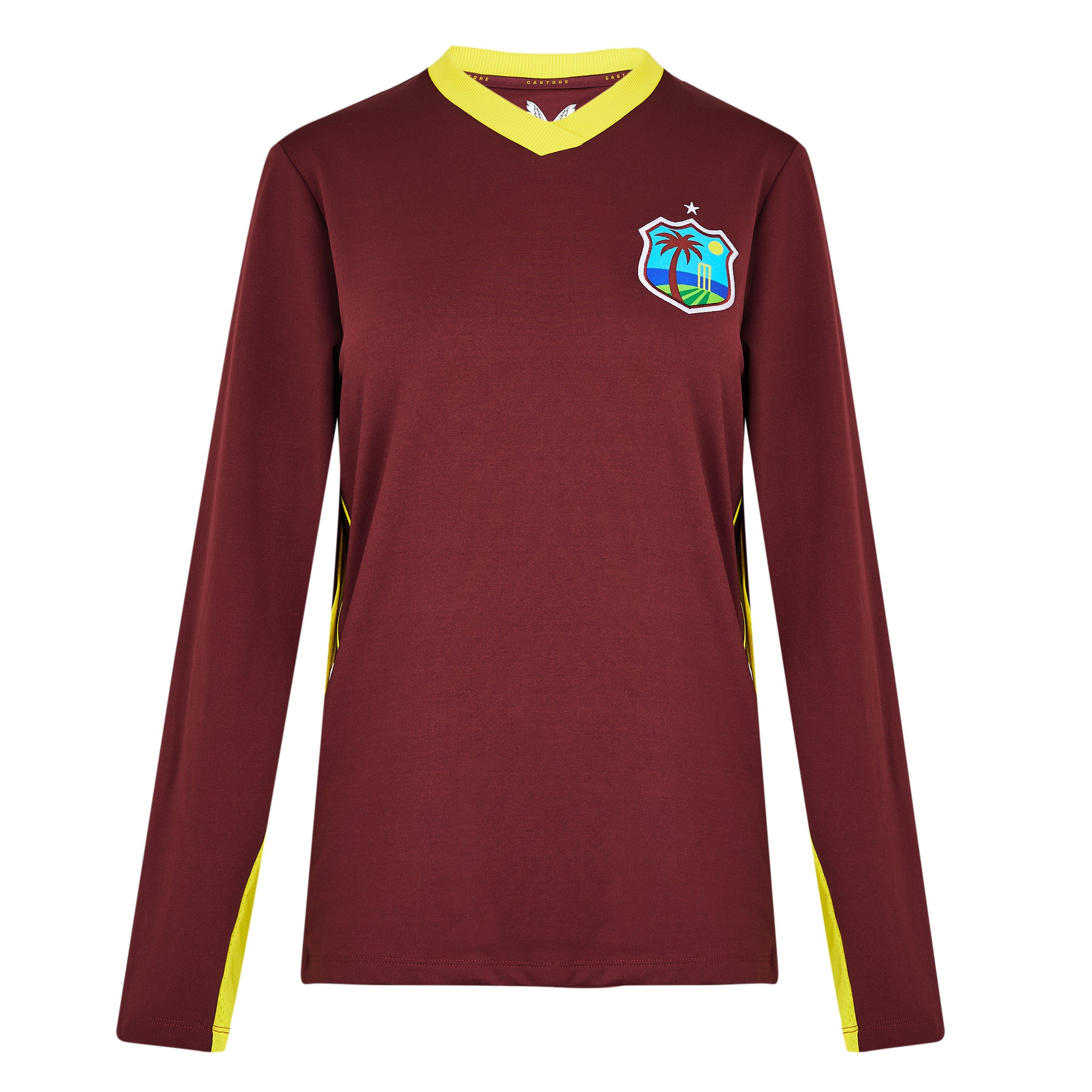 Castore Women's West Indies Long-Sleeve Replica Jumper - Maroon - 8 (XS)