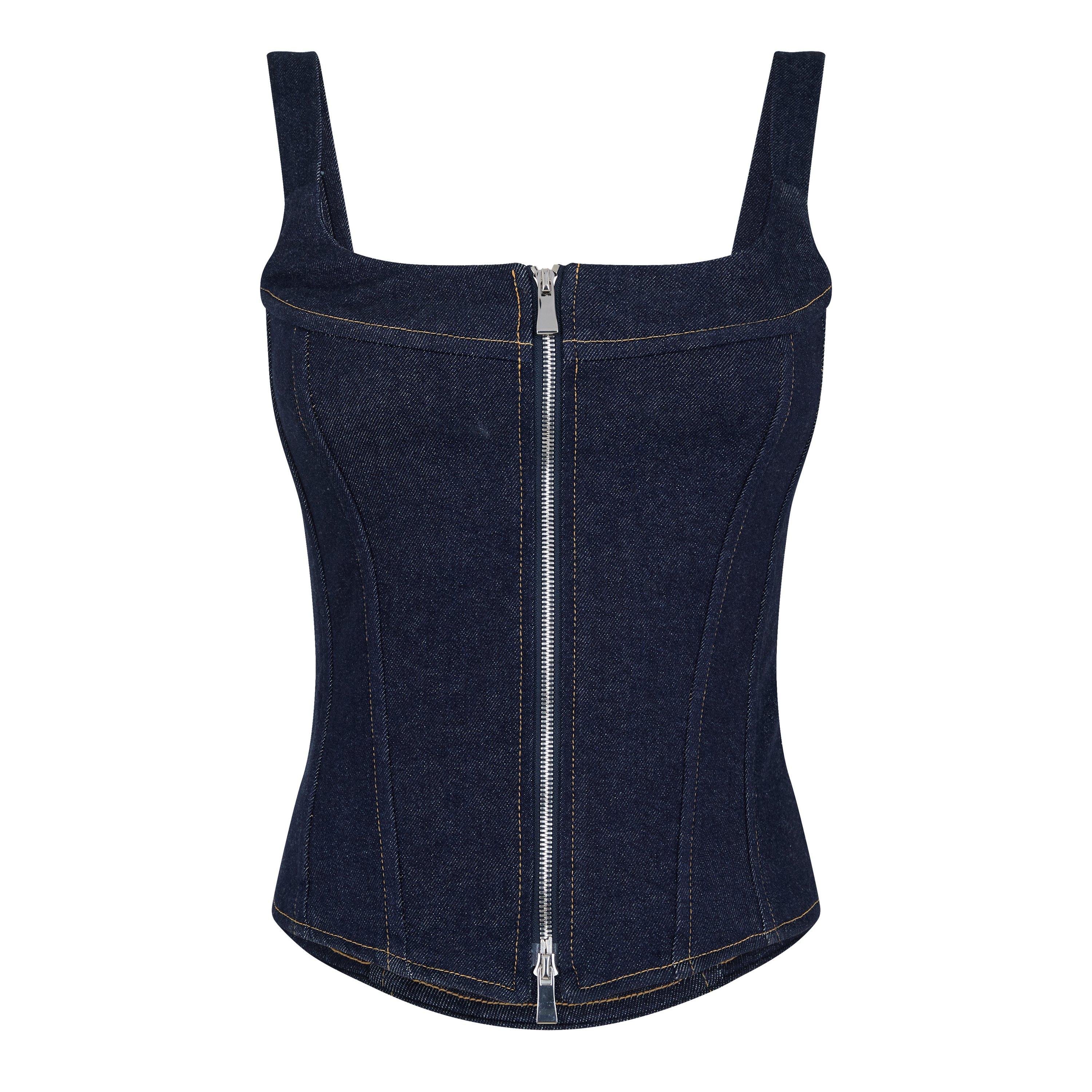 Midnight - EB Denim - Women's Rainy Corset Top - 6