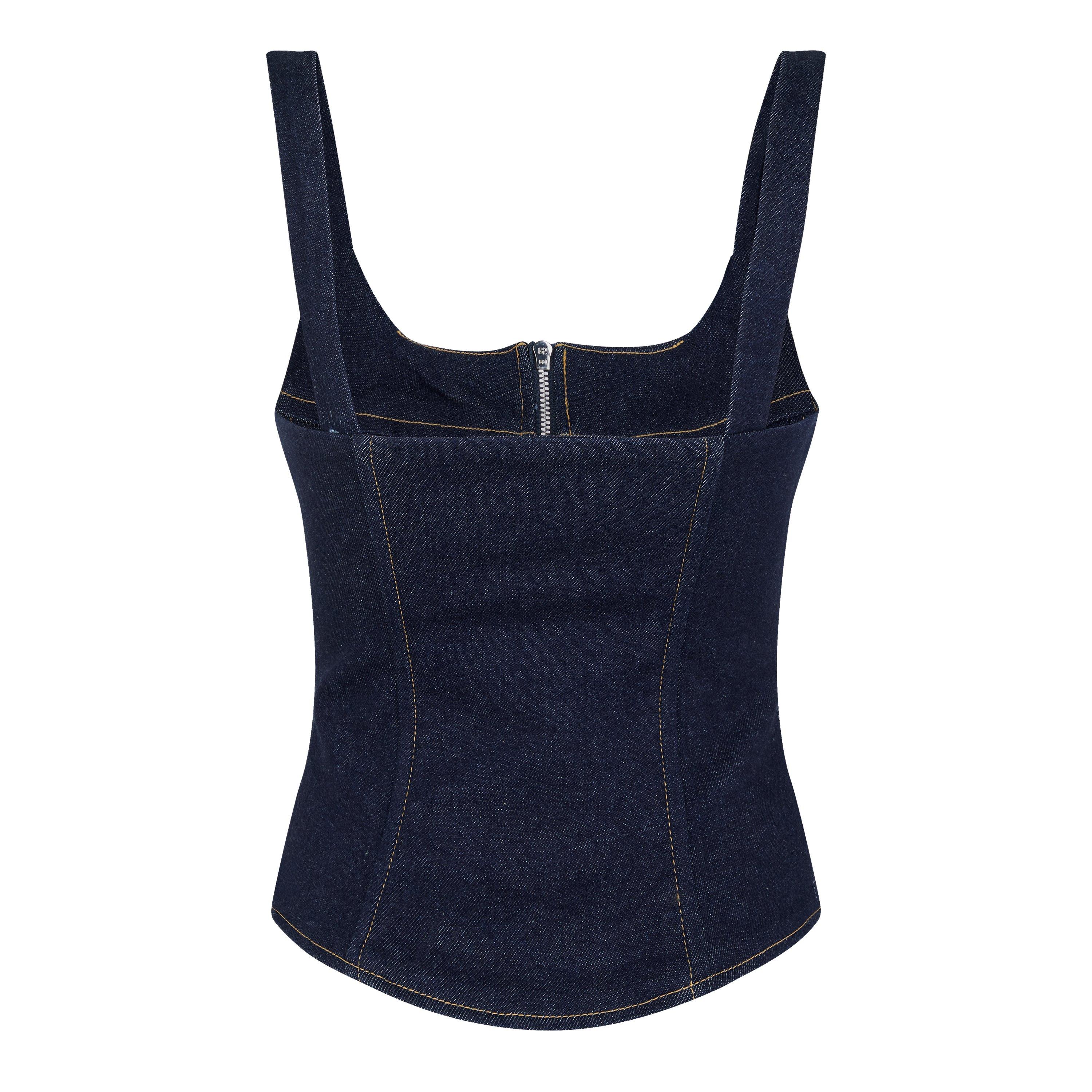 Midnight - EB Denim - Women's Rainy Corset Top - 5