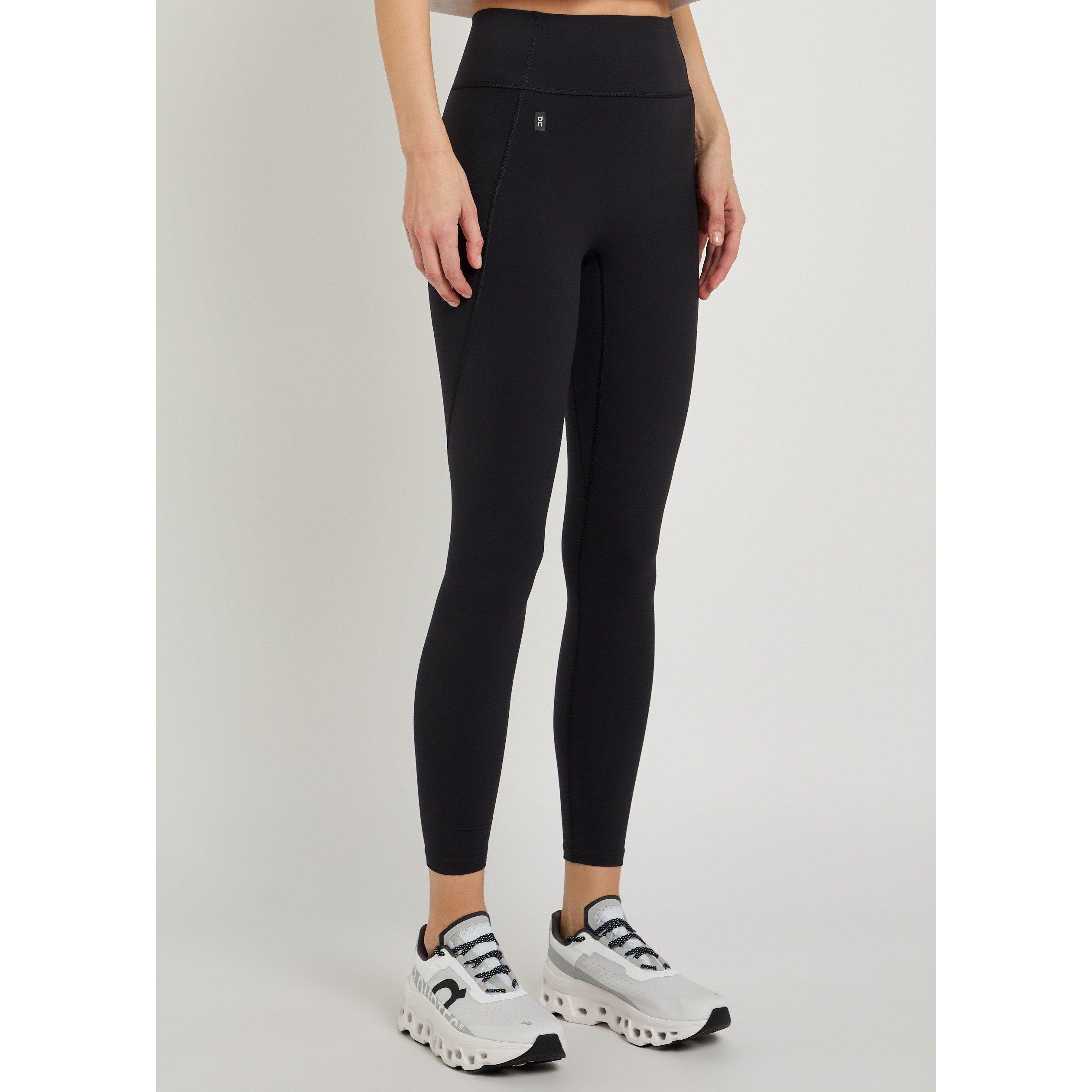 BLACK - On - Women's Studio Cropped High-Rise Performance Tights - 2