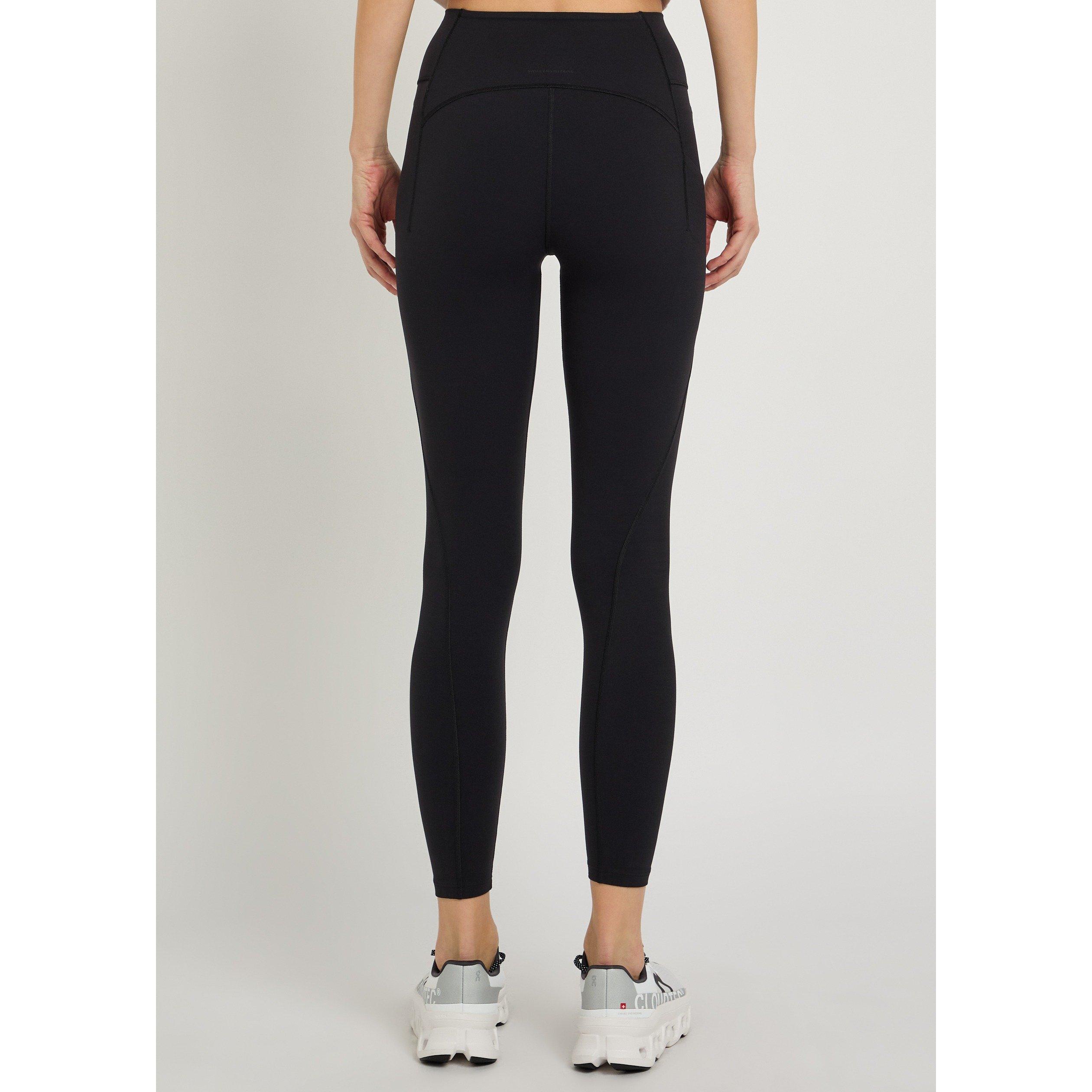 BLACK - On - Women's Studio Cropped High-Rise Performance Tights - 3