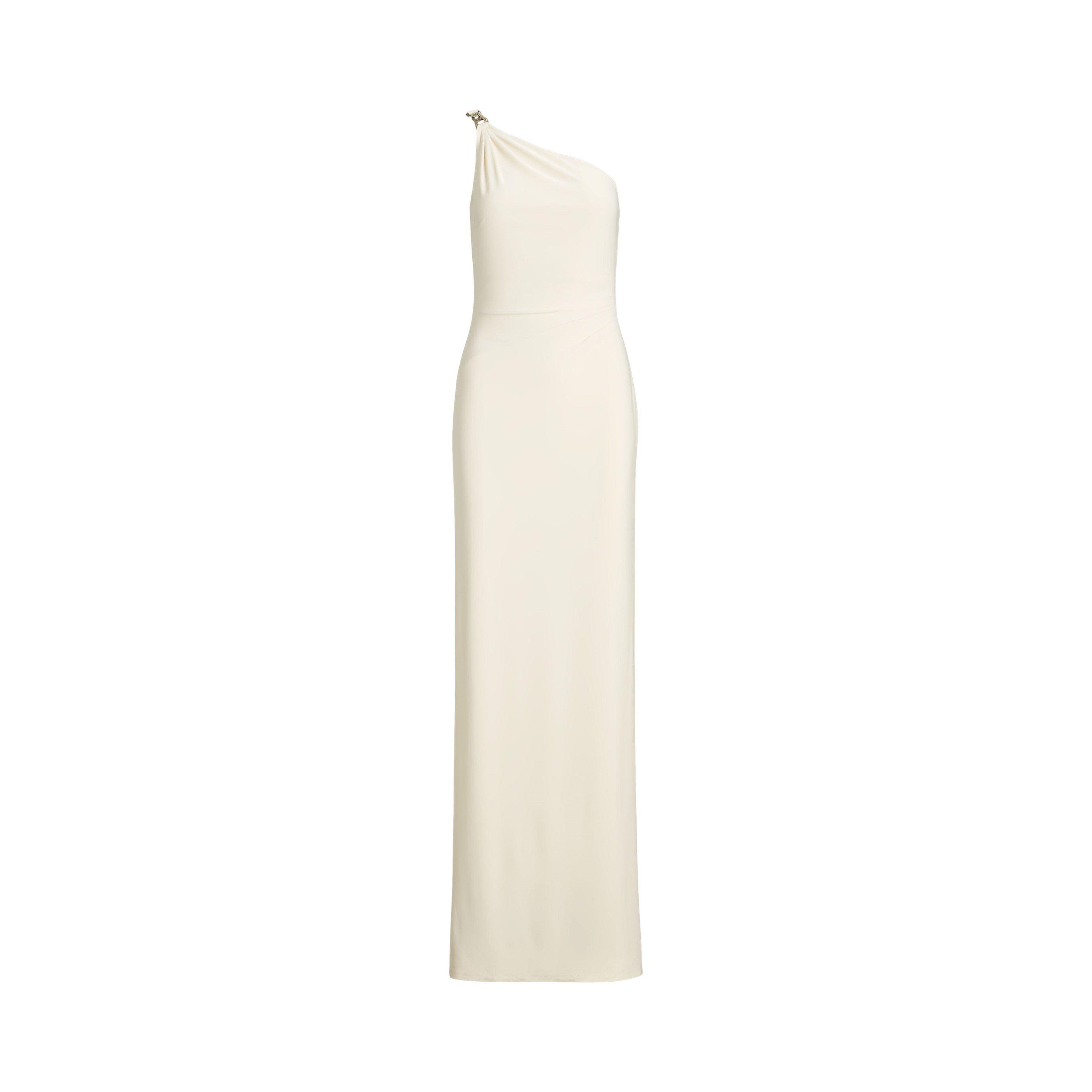 Lauren By Ralph Lauren Women's Mascarpone Crm Belina Dress - 14 (L)