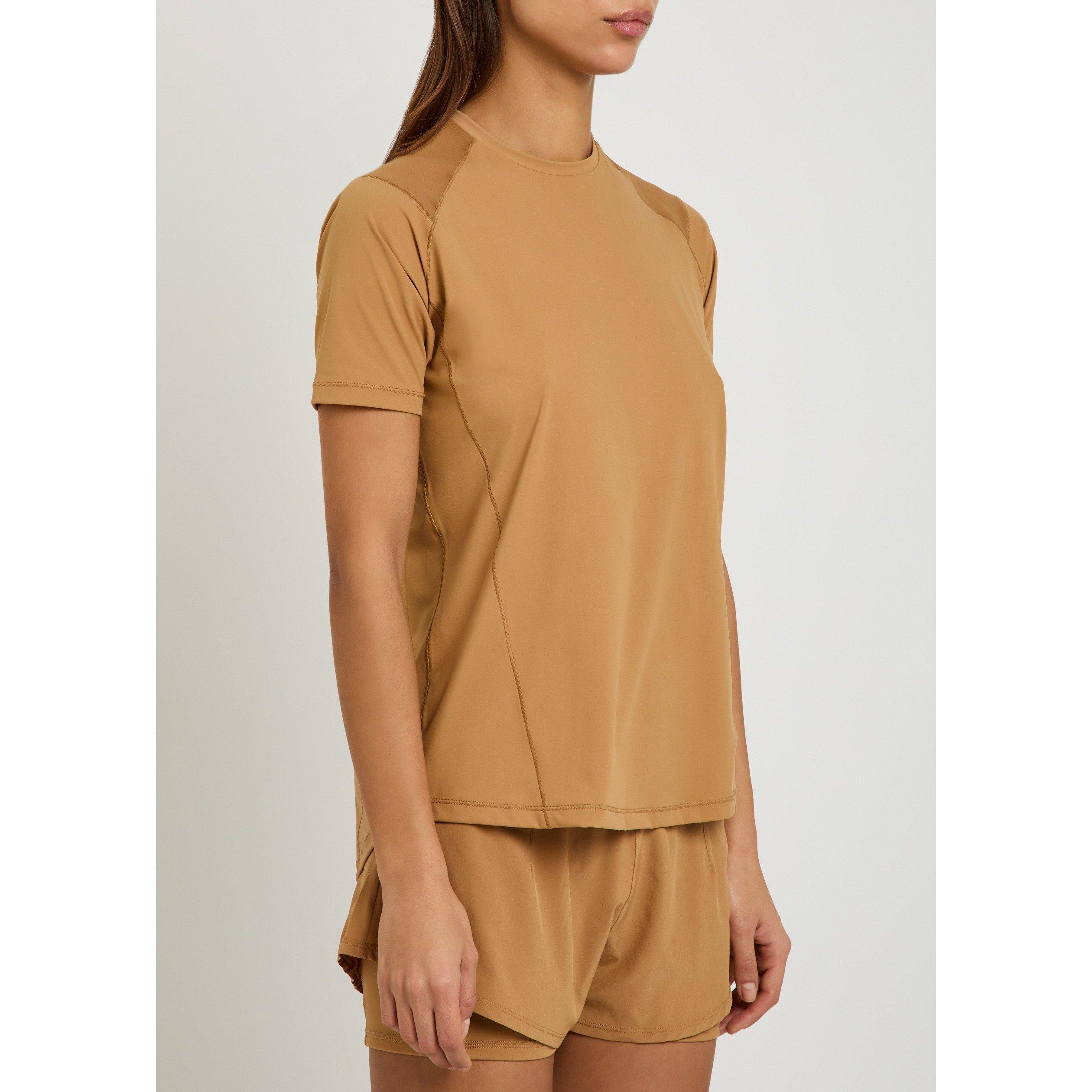 LIGHT BROWN - Now You Live - Women's Waterley Short-Sleeve Performance T-Shirt - 2