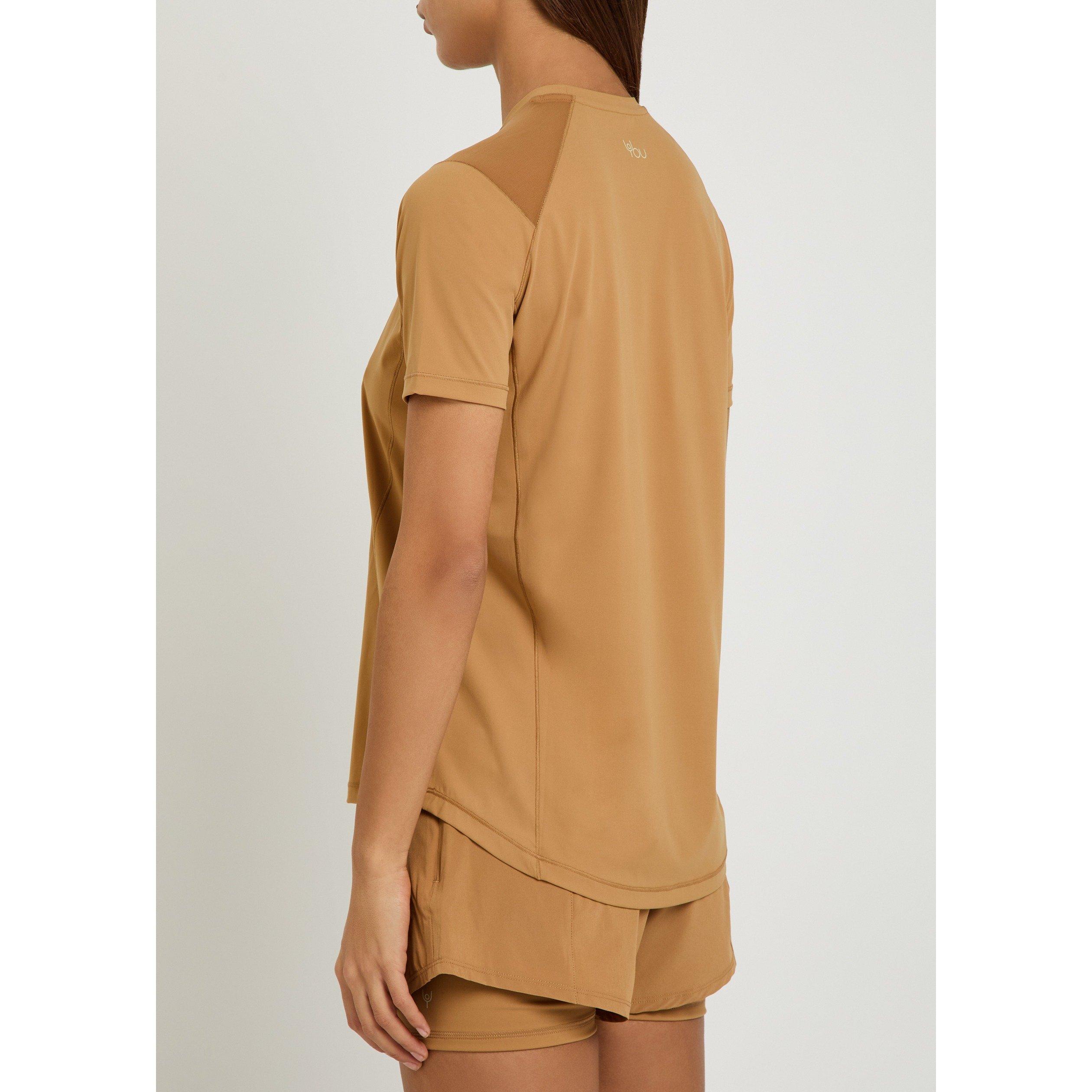 LIGHT BROWN - Now You Live - Women's Waterley Short-Sleeve Performance T-Shirt - 3
