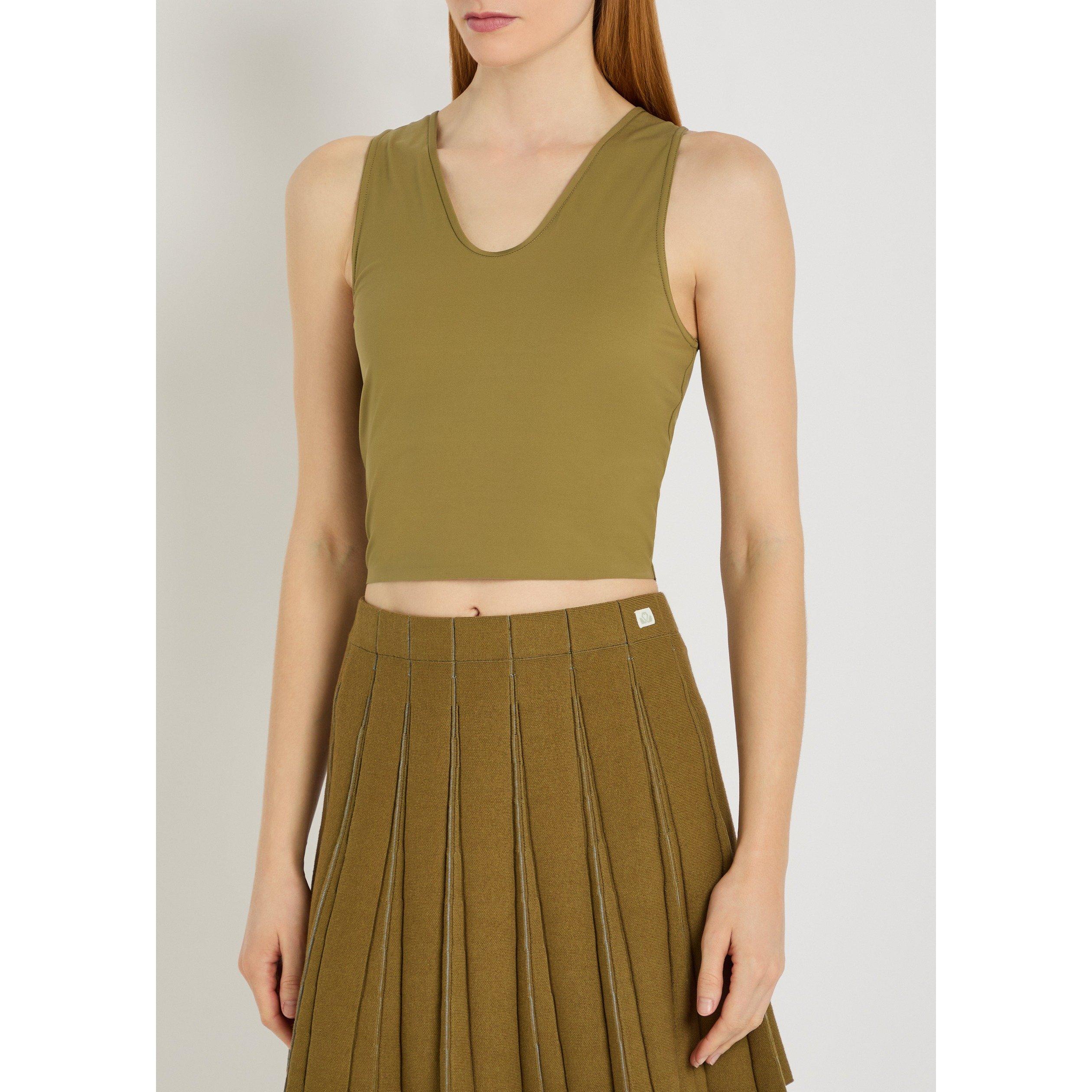 OLIVE - Spence - Women's Cosmic Racer Cropped Slim-Fit Vest - 2