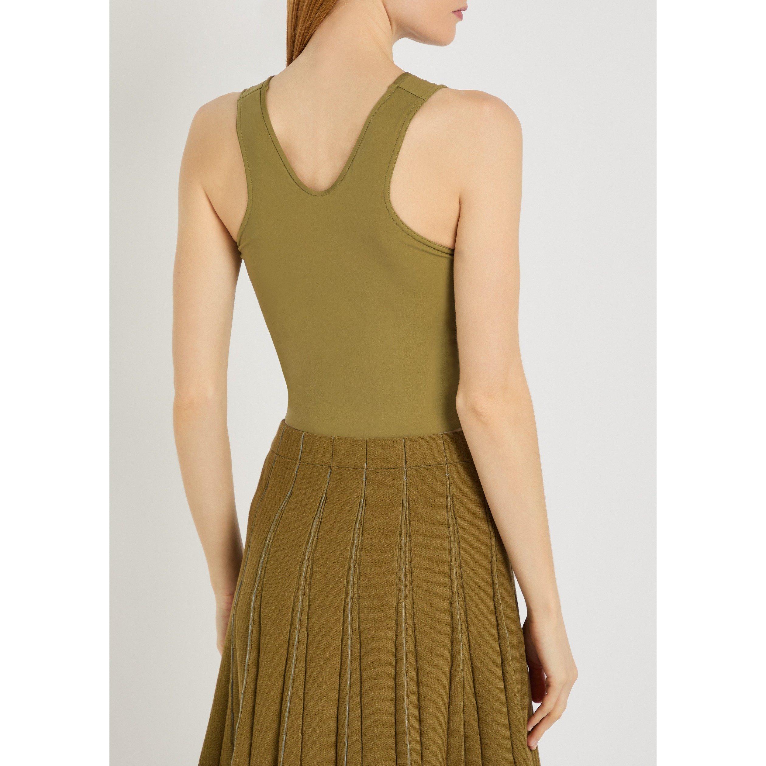 OLIVE - Spence - Women's Cosmic Racer Cropped Slim-Fit Vest - 3
