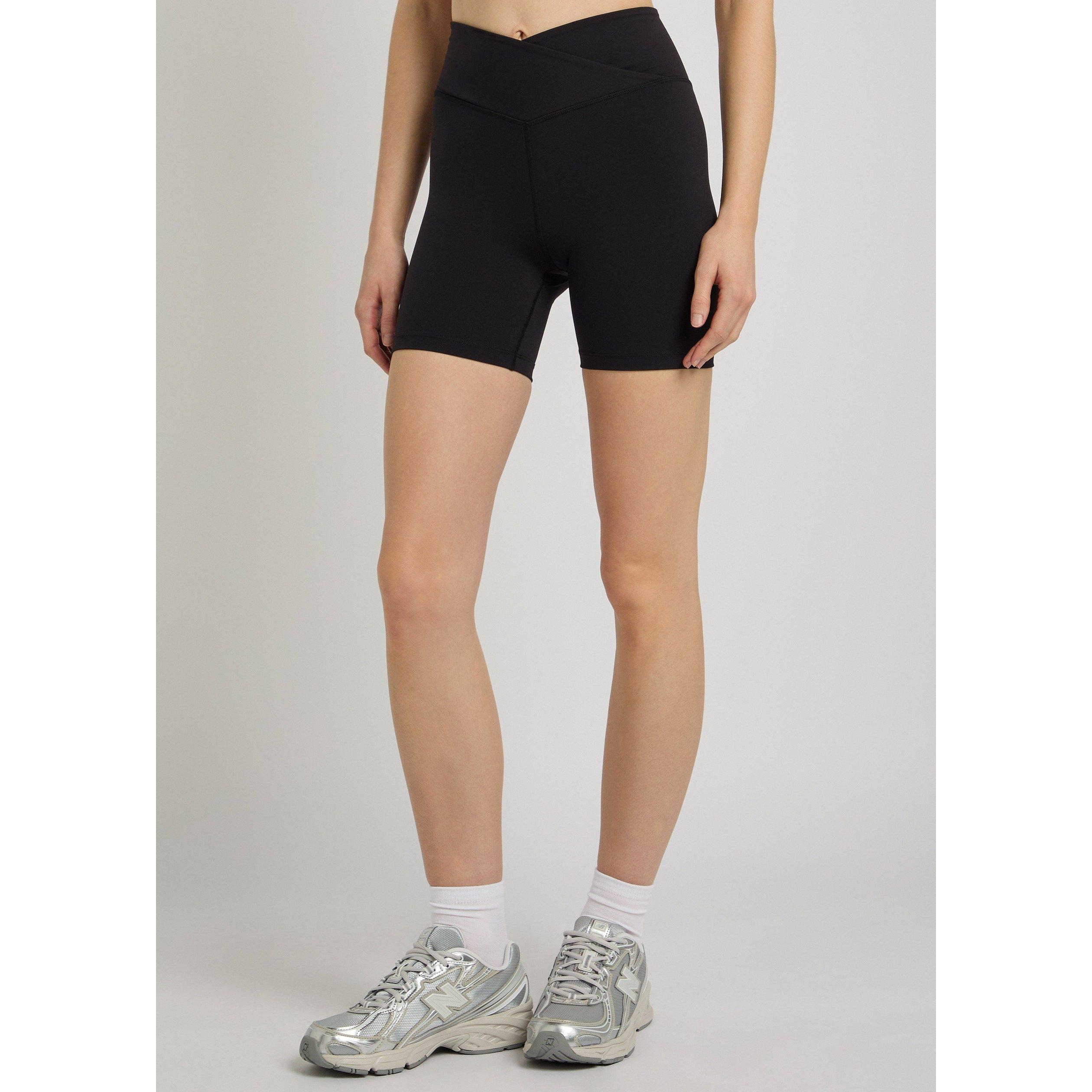 BLACK - TALA - Women's DayFlex Wrap Compression-Fit Gym Shorts - 2