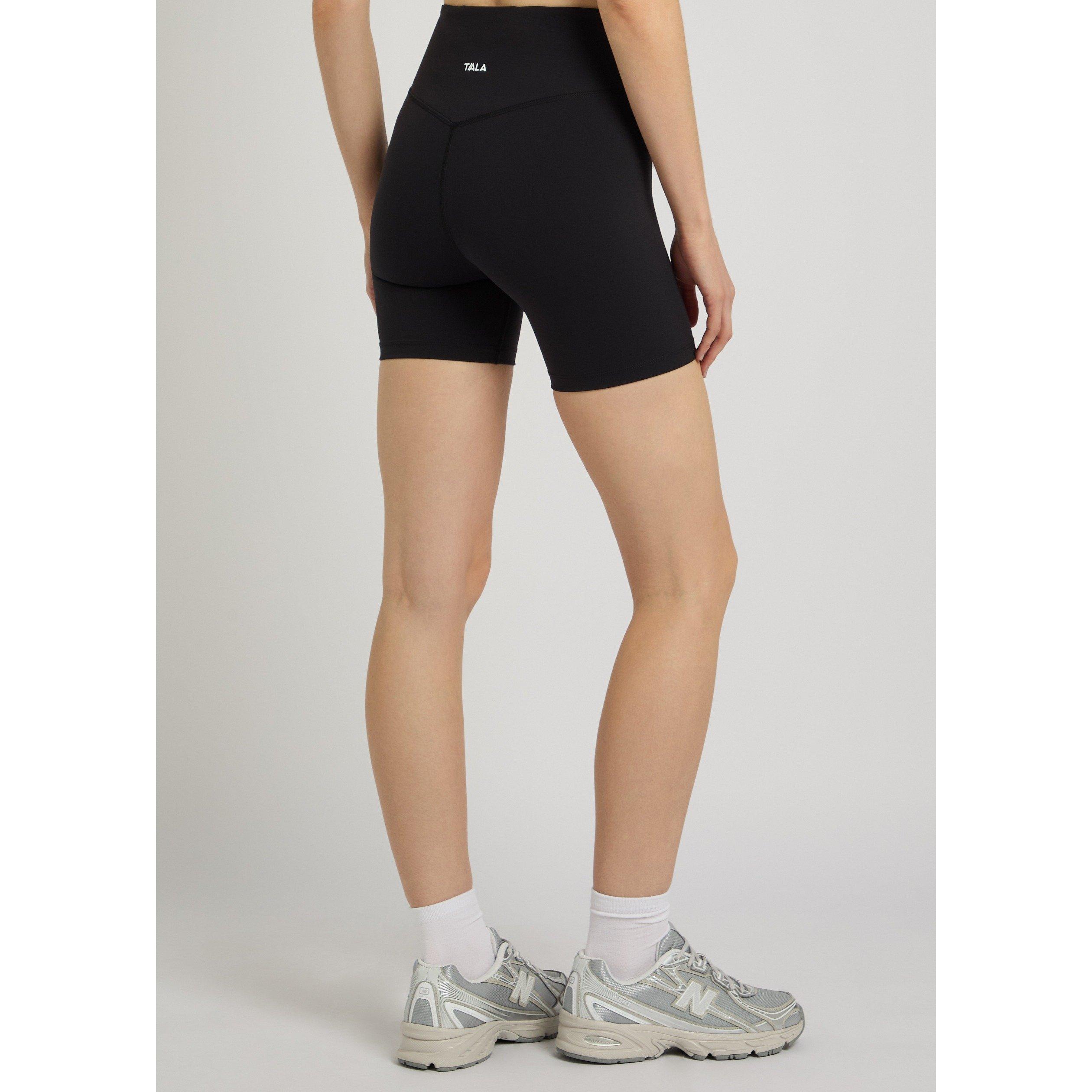 BLACK - TALA - Women's DayFlex Wrap Compression-Fit Gym Shorts - 3