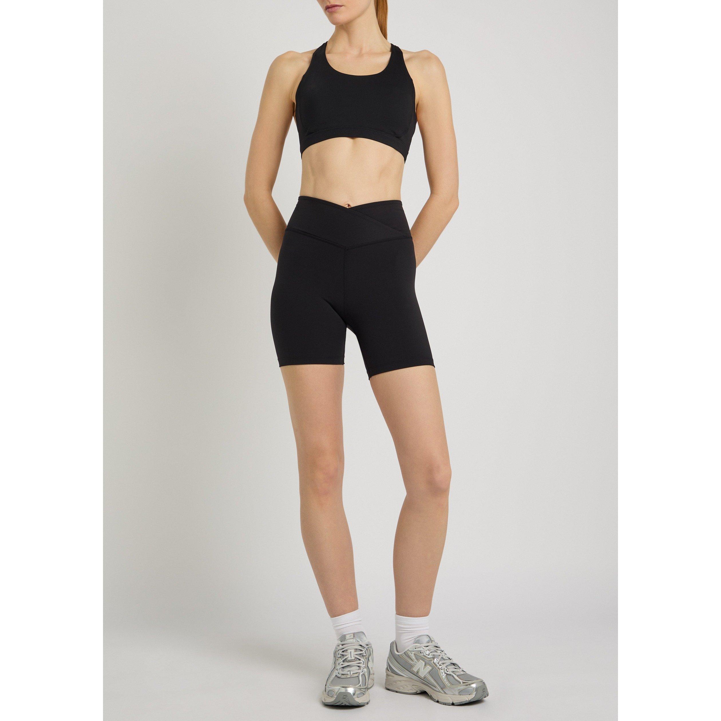 BLACK - TALA - Women's DayFlex Wrap Compression-Fit Gym Shorts - 5