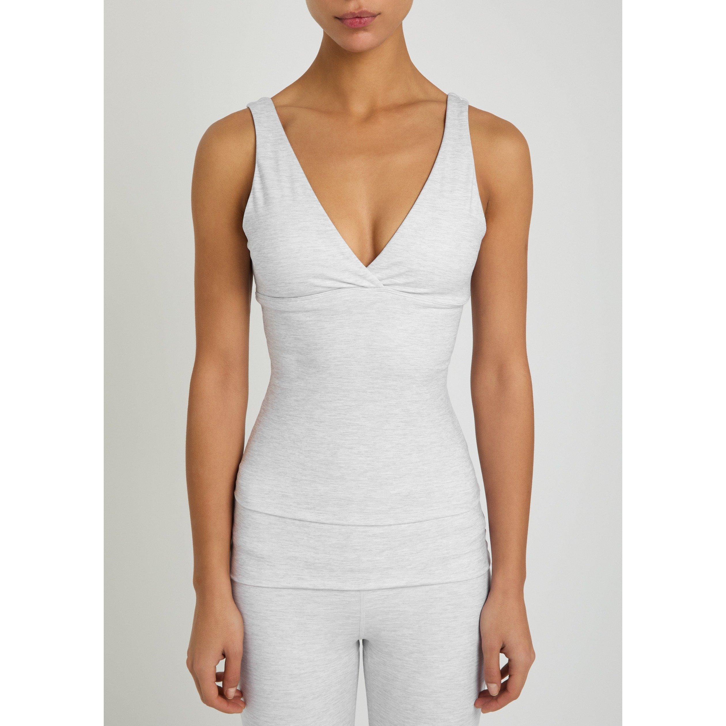 GREY - TALA - T DAYFLEX V NECK VEST LG LNTGH - 2