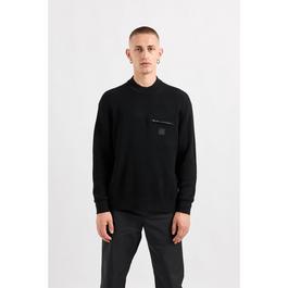 Armani Exchange AX Blk Ed Rib Knit Sn43