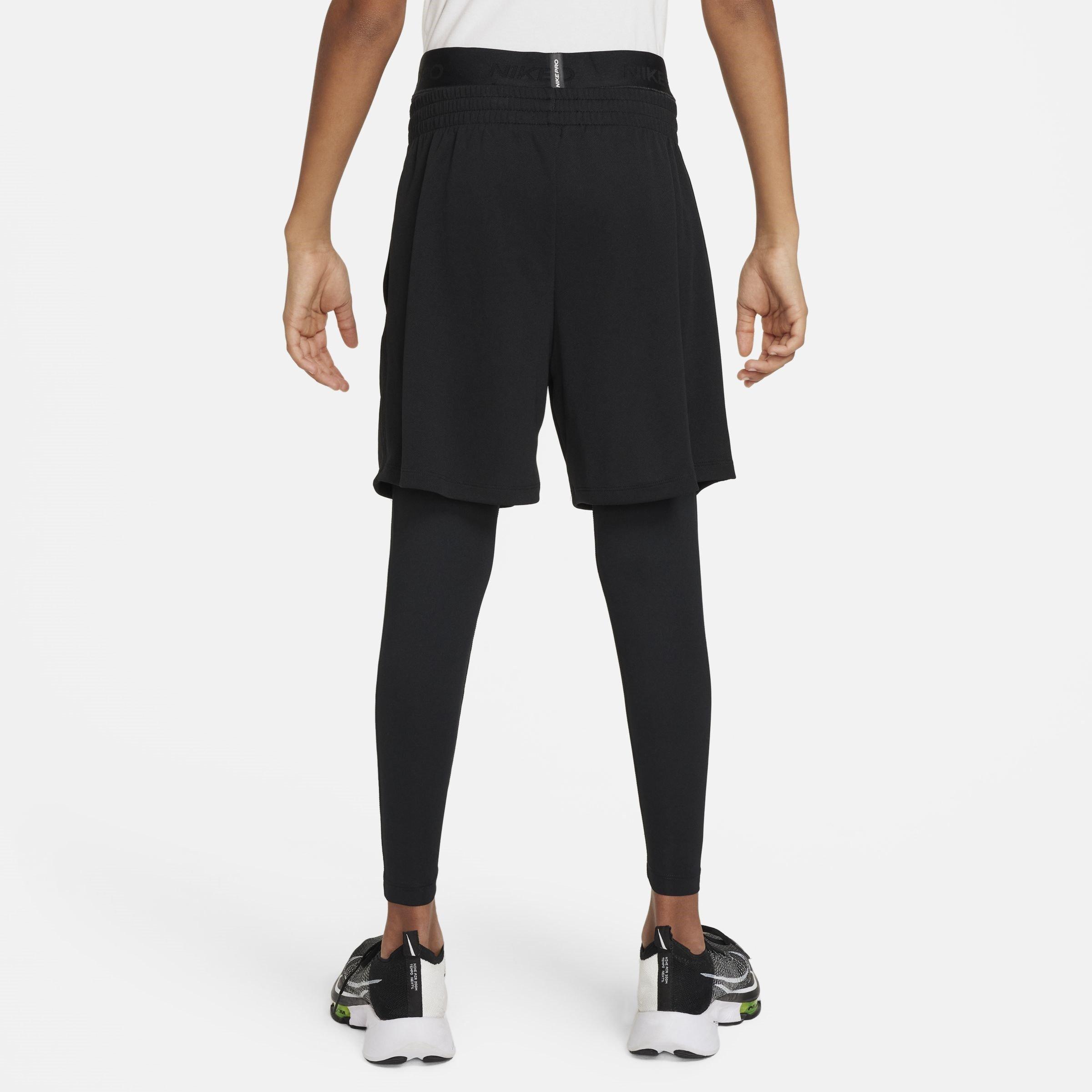BLACK/BLACK/WHI - Nike - Pro Dri-FIT Big Kids' (Boys') Tights - 2