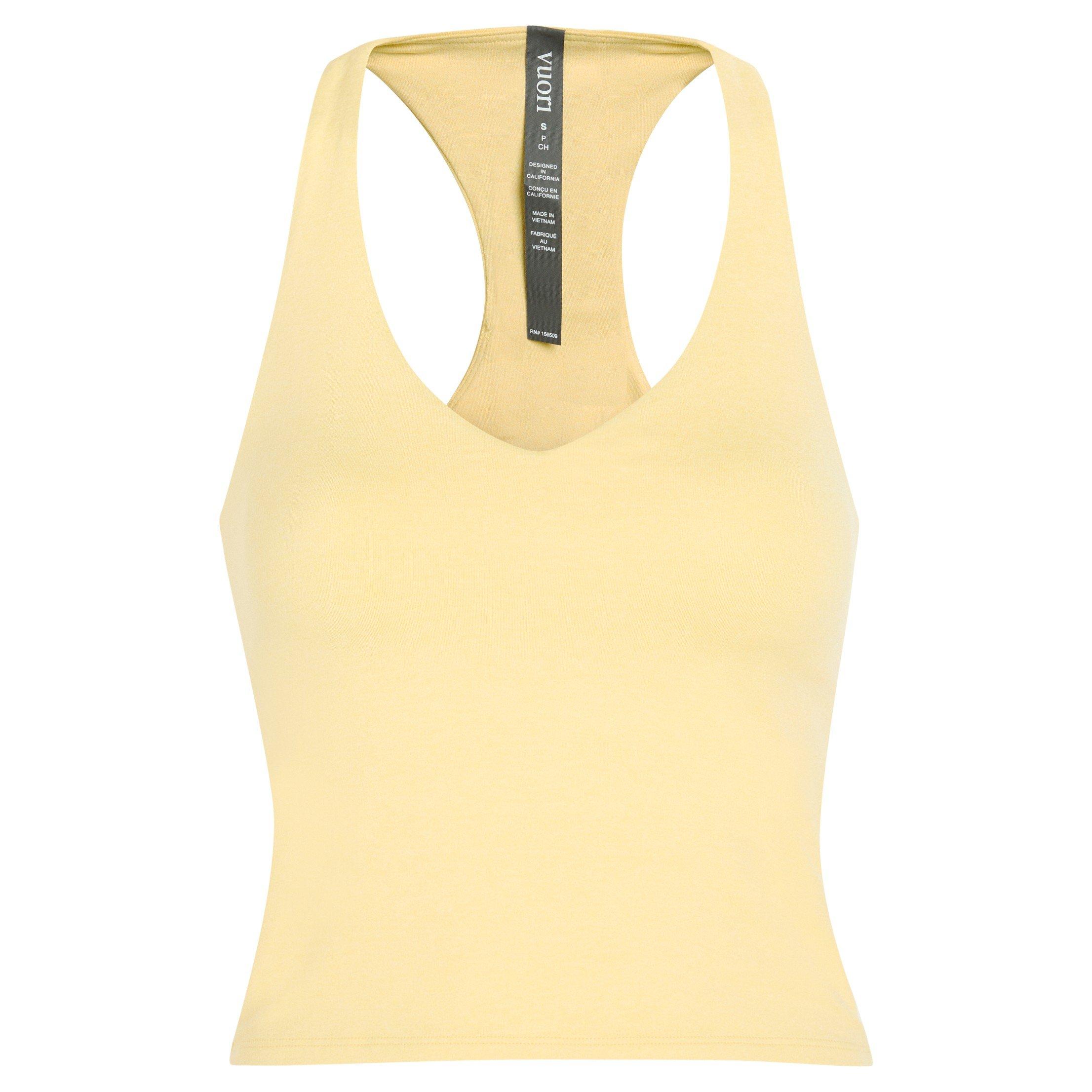 YELLOW - Vuori - T HALO PERFORMANCE CROP