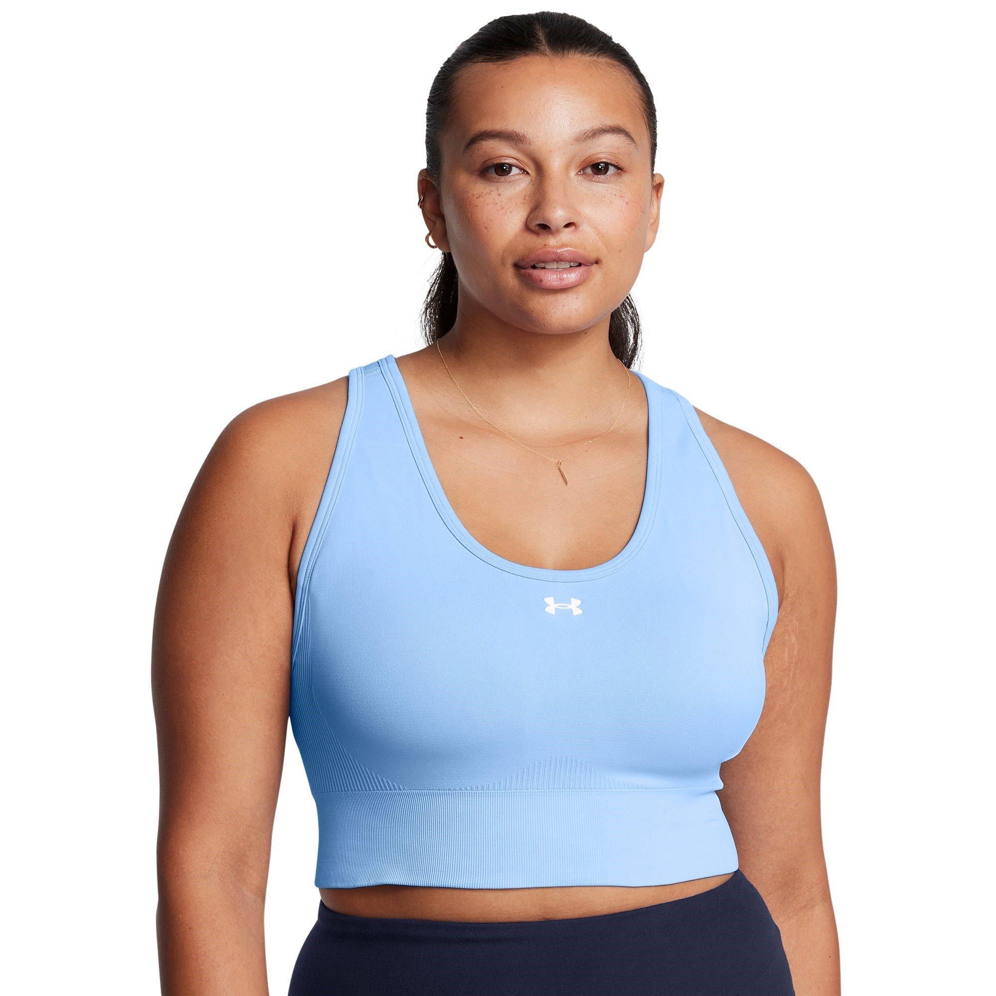 Blue - Under Armour - Vanish Seamless Medium Impact Sports Bra - 11
