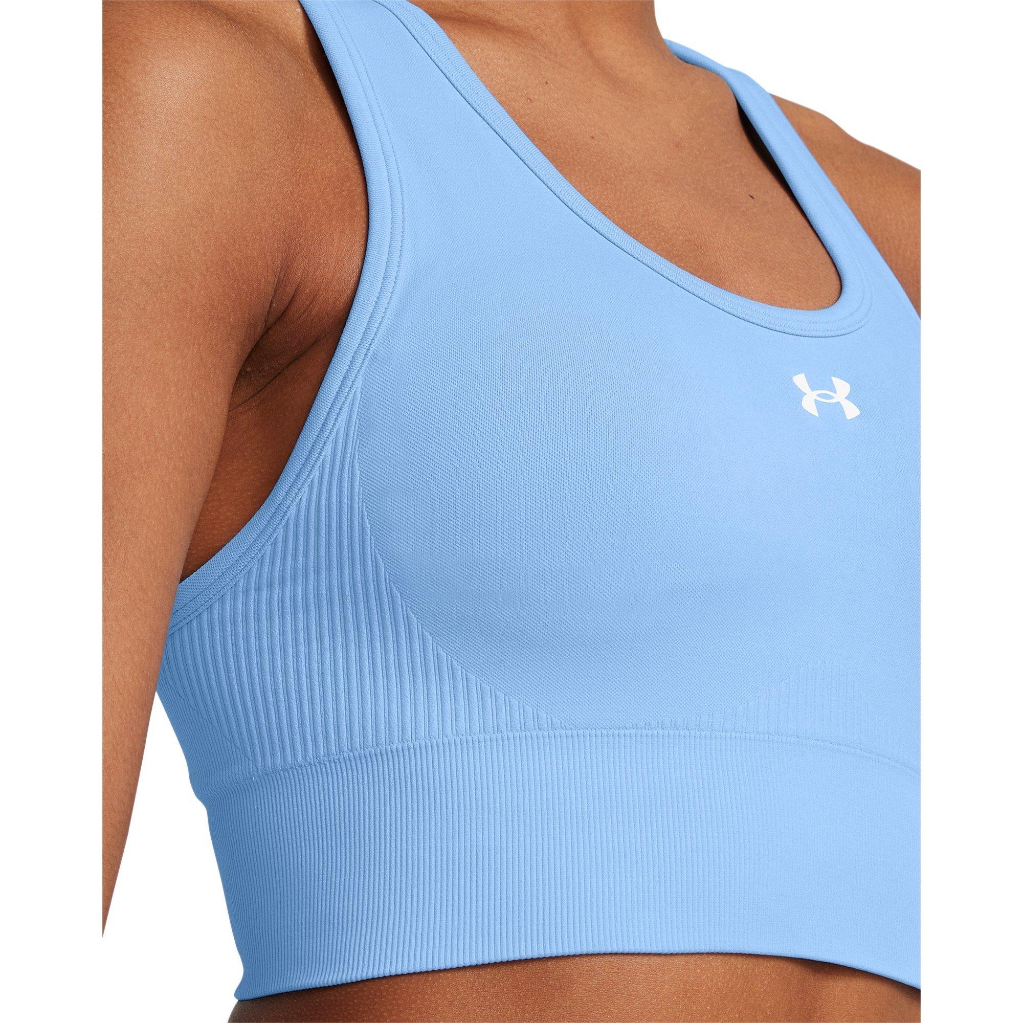 Blue - Under Armour - Vanish Seamless Medium Impact Sports Bra - 13