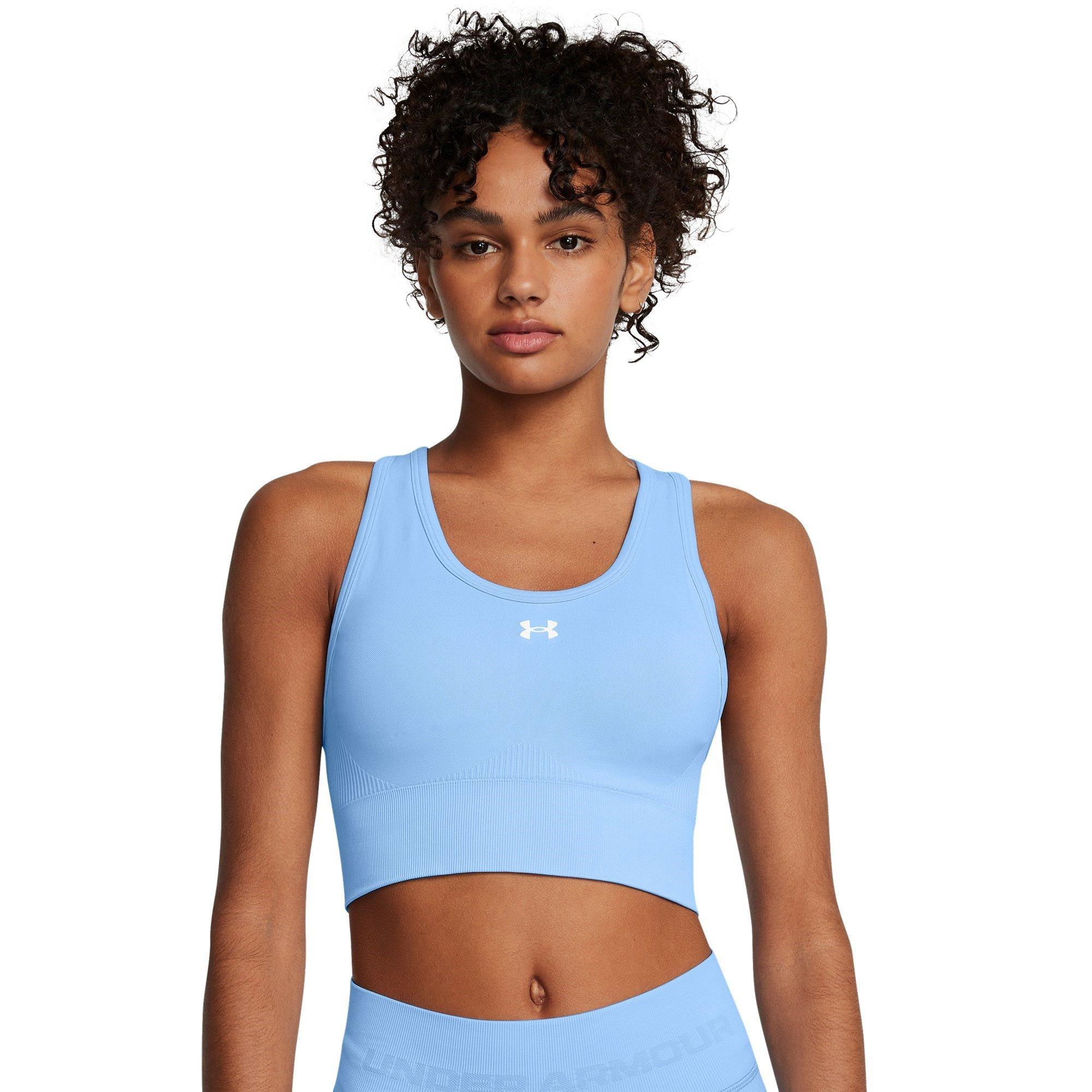 Blue - Under Armour - Vanish Seamless Medium Impact Sports Bra - 3