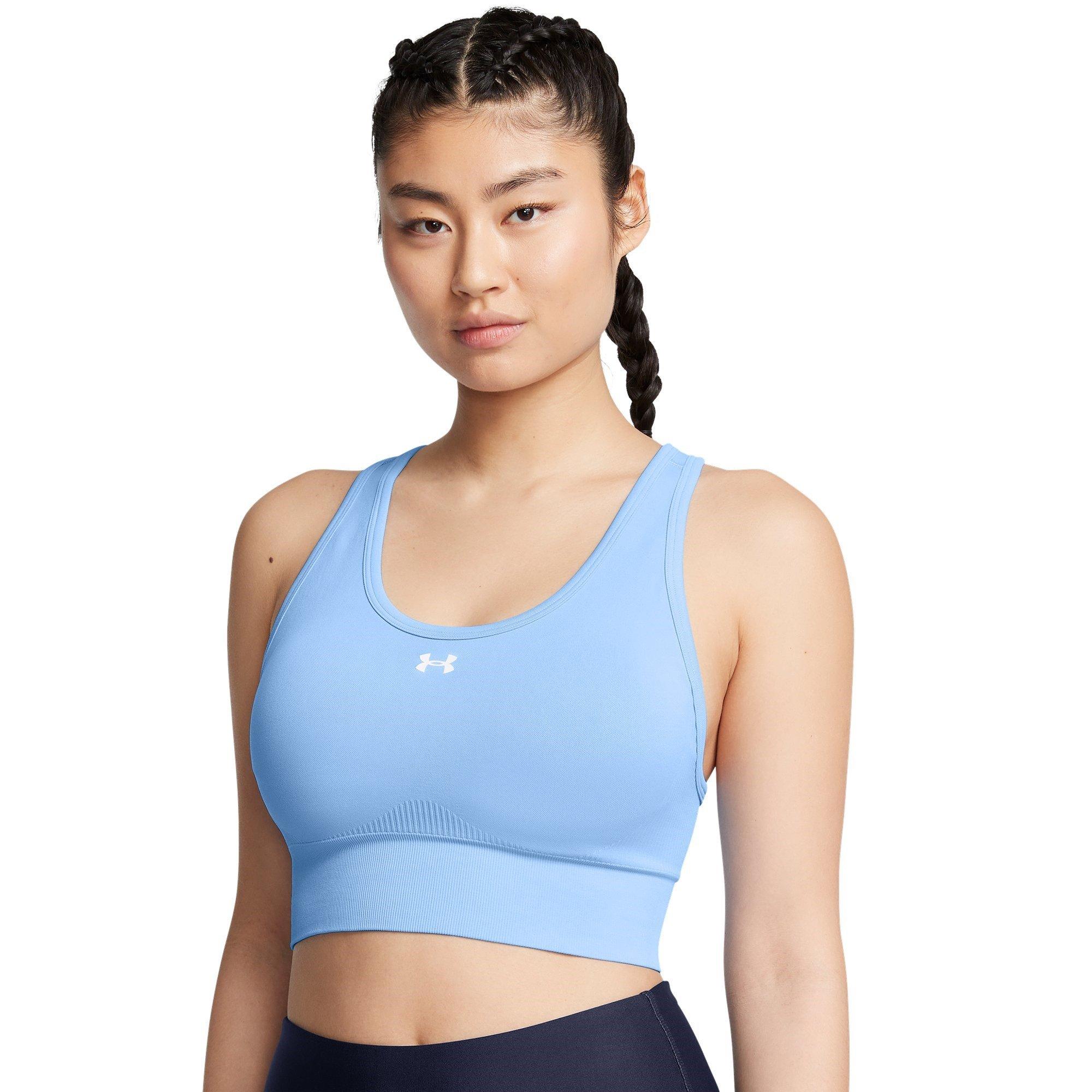 Blue - Under Armour - Vanish Seamless Medium Impact Sports Bra - 7