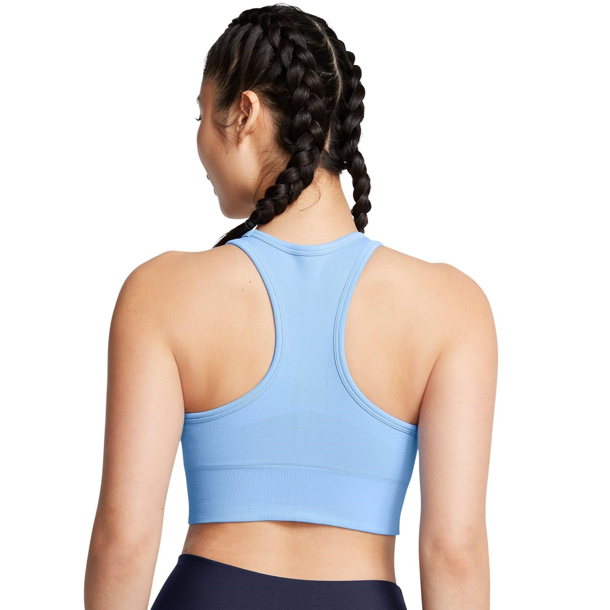 Blue - Under Armour - Vanish Seamless Medium Impact Sports Bra - 8