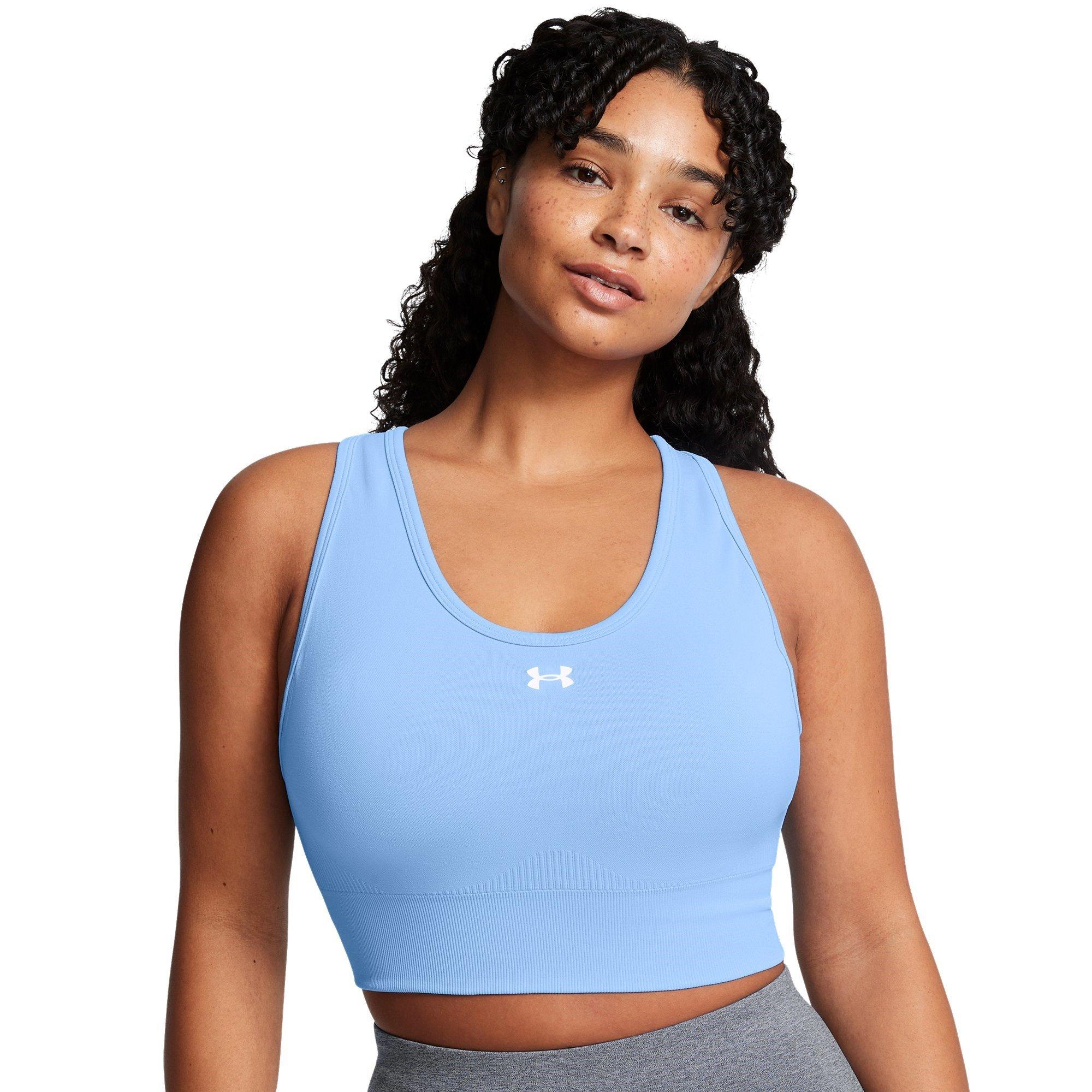 Blue - Under Armour - Vanish Seamless Medium Impact Sports Bra - 9