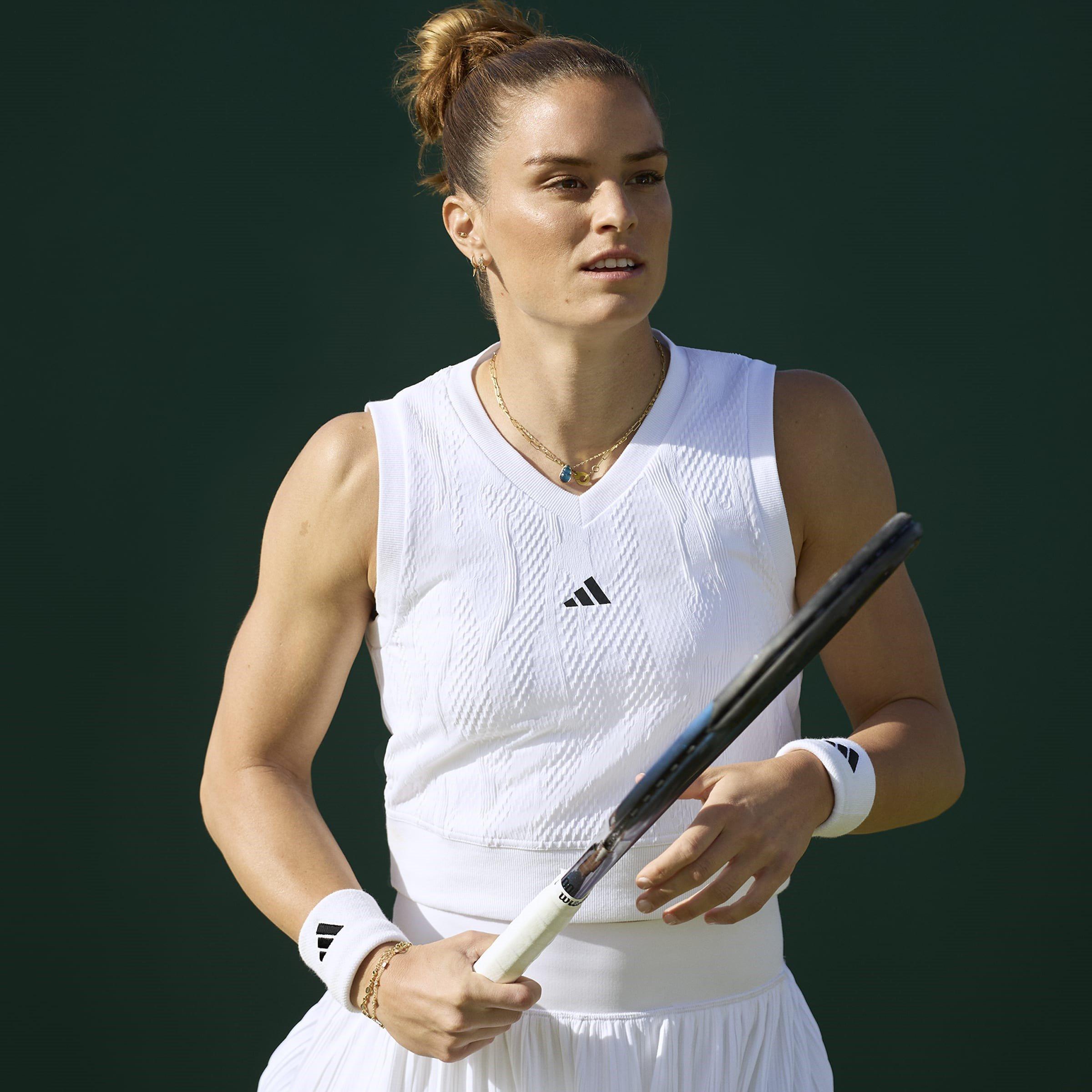 Weiß - adidas - Tennis Pro AEROREADY Crop Top Womens - 8