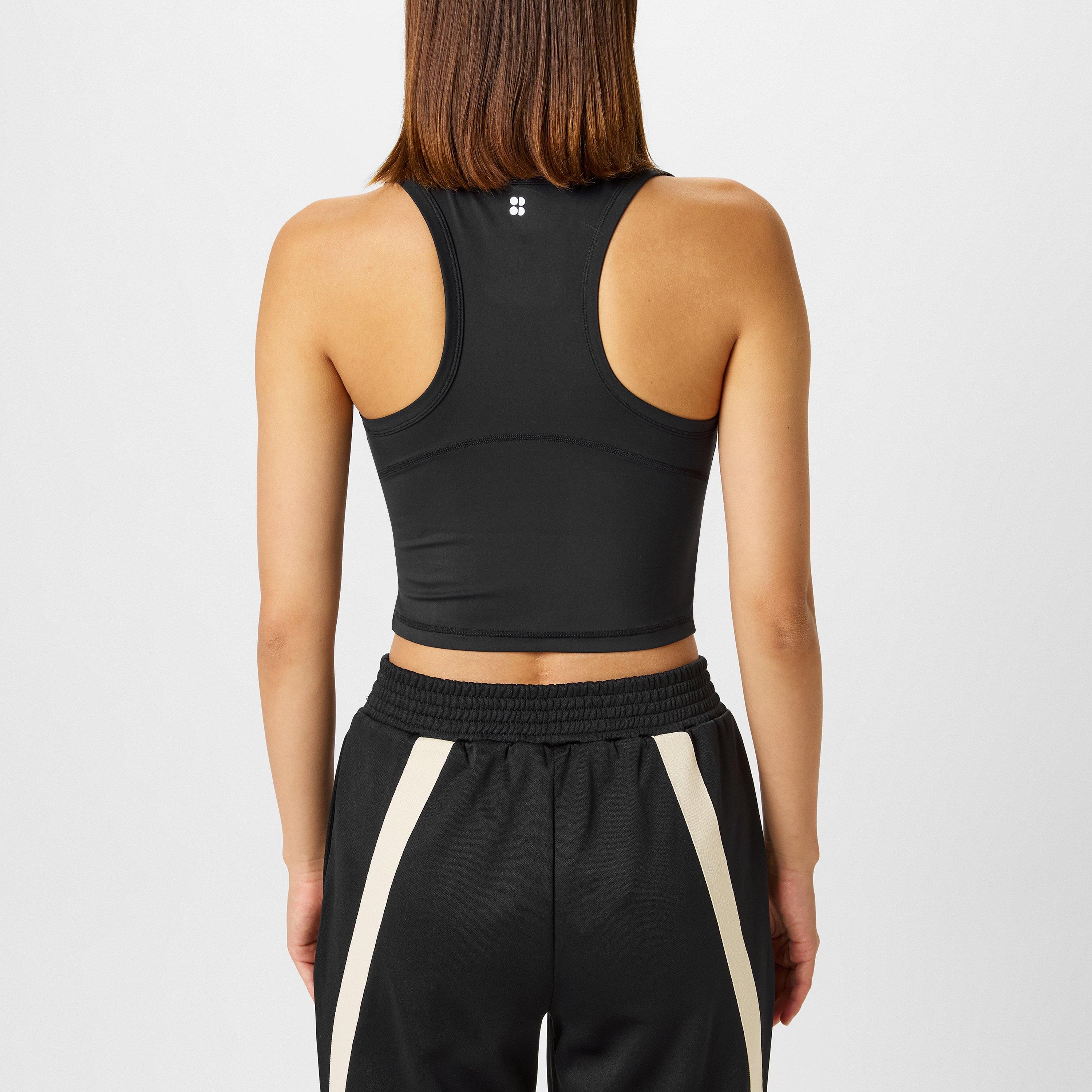 Black - Sweaty Betty - All Day Active Cropped Tank - 3