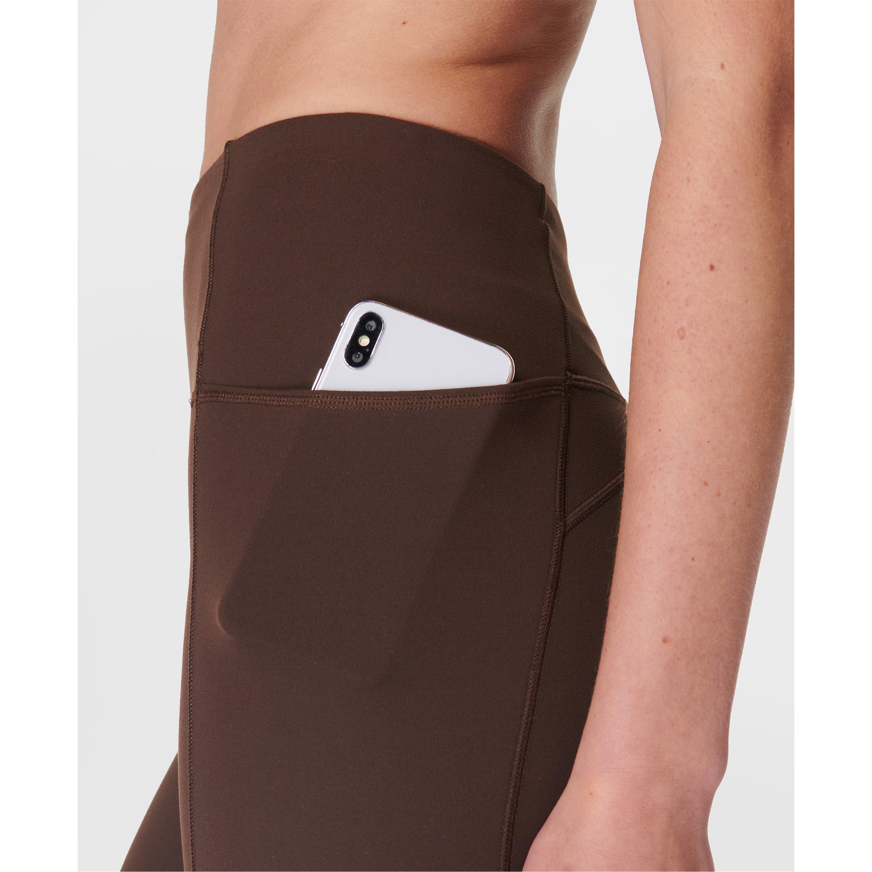 Cacao Brown - Sweaty Betty - Women's 7/8 Length Soft Yoga Leggings - 2