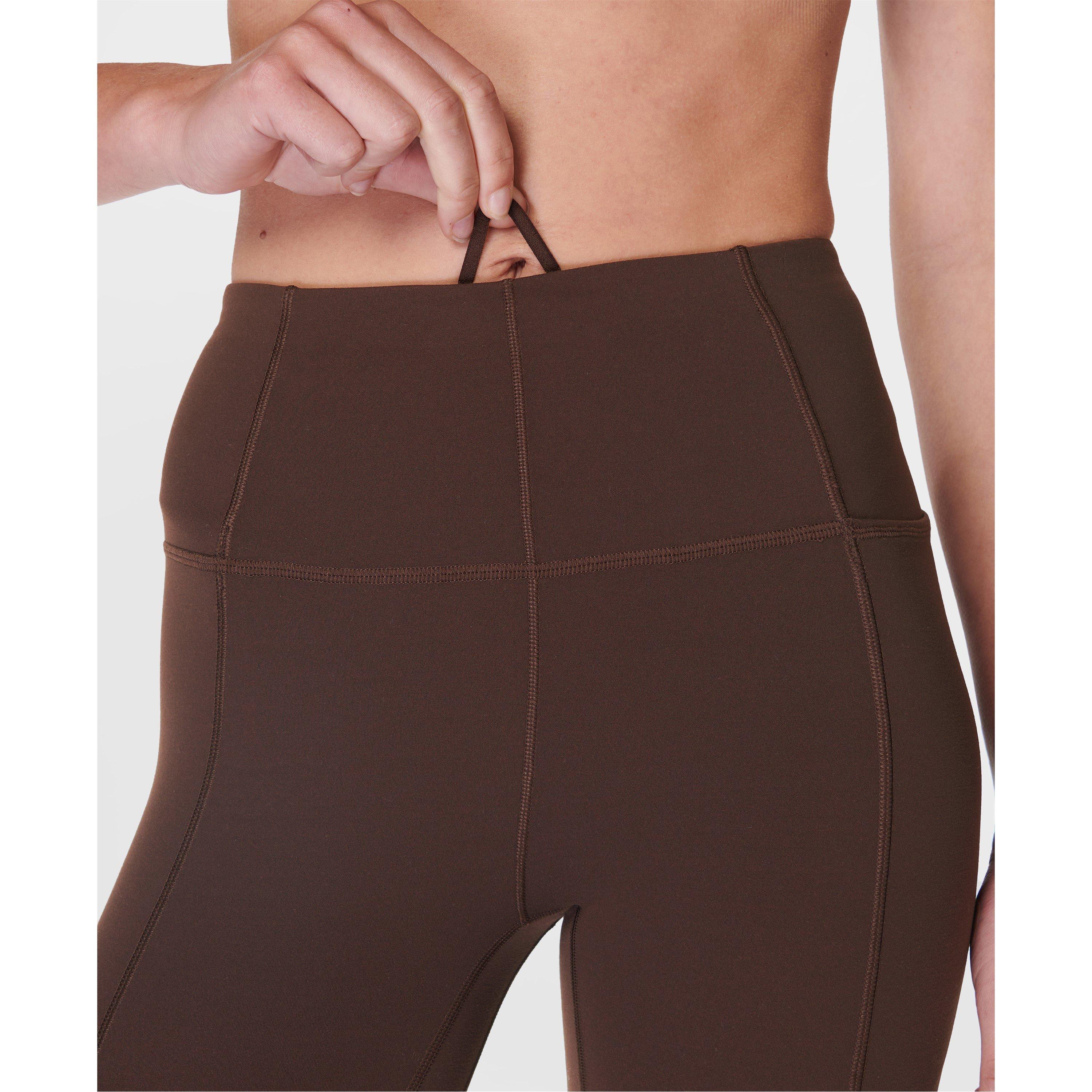 Cacao Brown - Sweaty Betty - Women's 7/8 Length Soft Yoga Leggings - 6