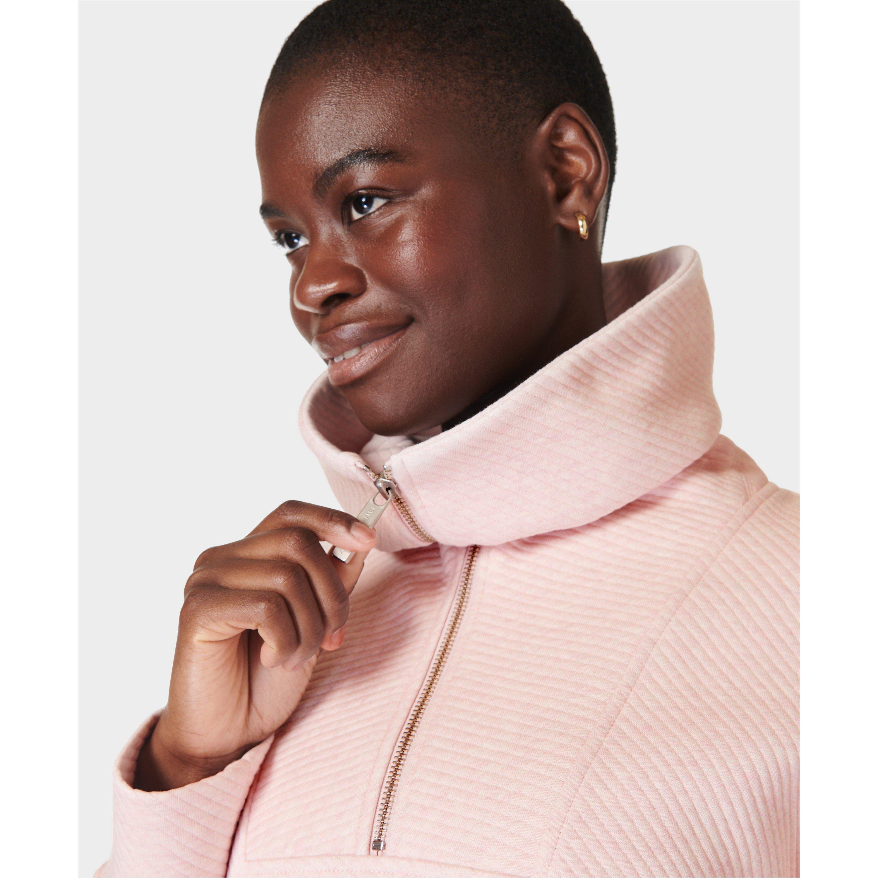 neutral pink - Sweaty Betty - Women's Radiant Crew Neck Jumper - 4