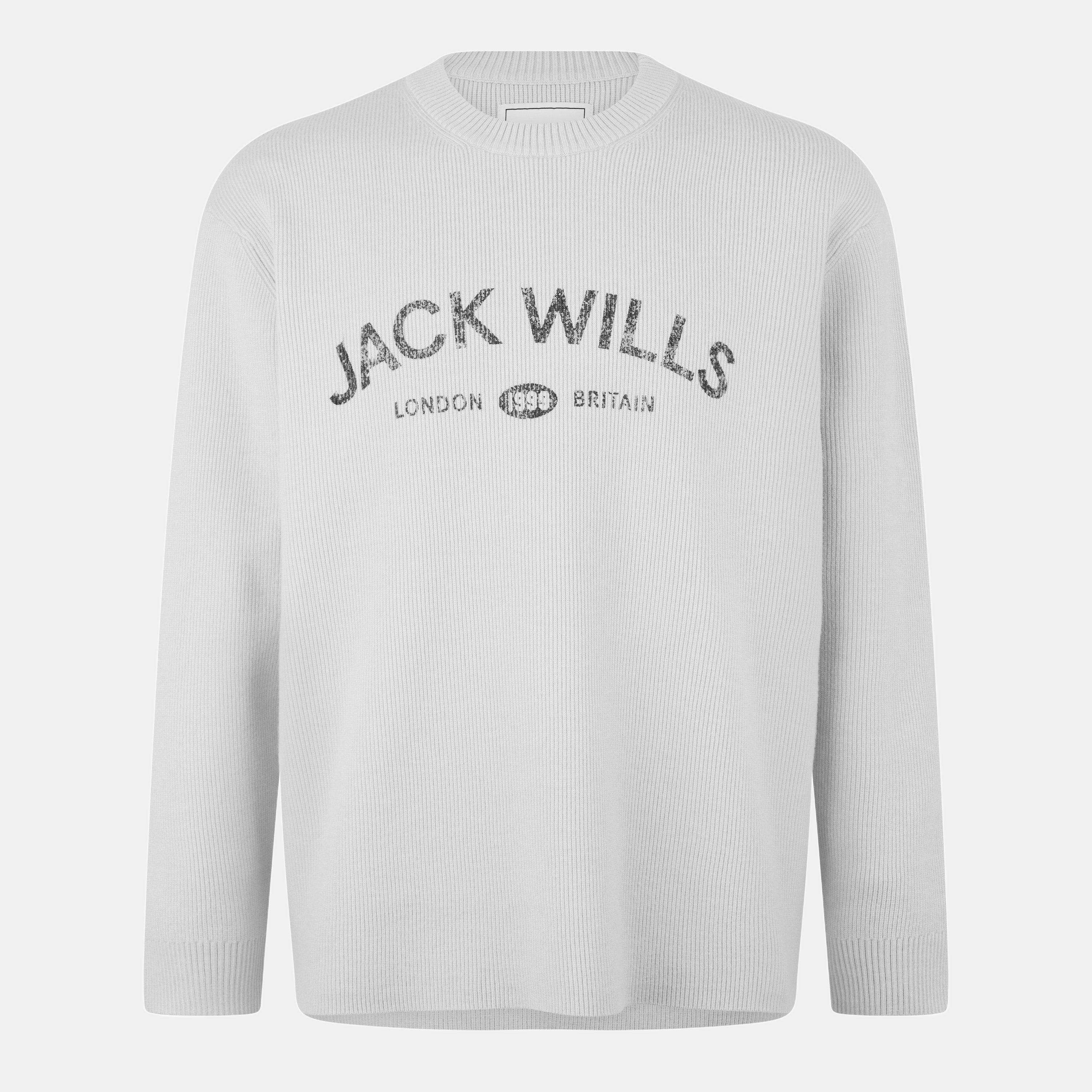 Willow - Jack Wills - Mens JW Logo Crew Neck Jumper - 1