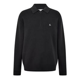 Jack Wills JW Quarter Zip Rib Jumper