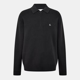 Jack Wills Quarter Zip Rib Jumper